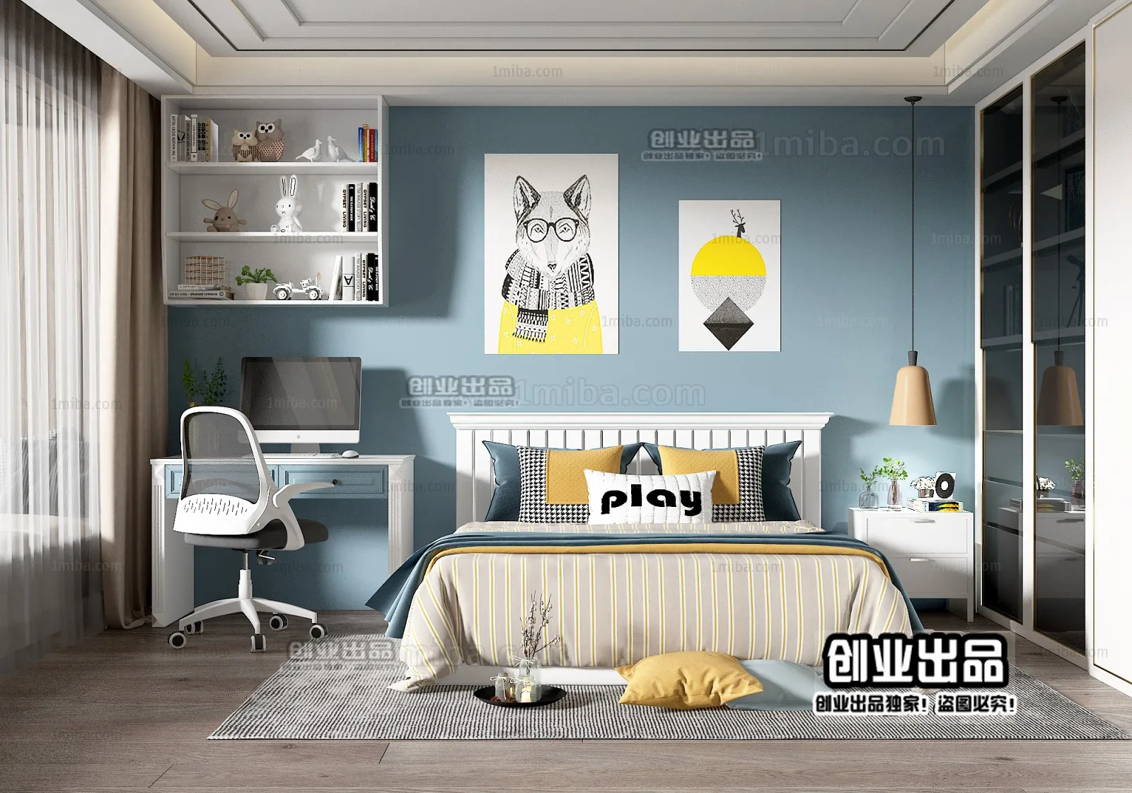 Children Room 3D Interior Scene - 3D Models - 217