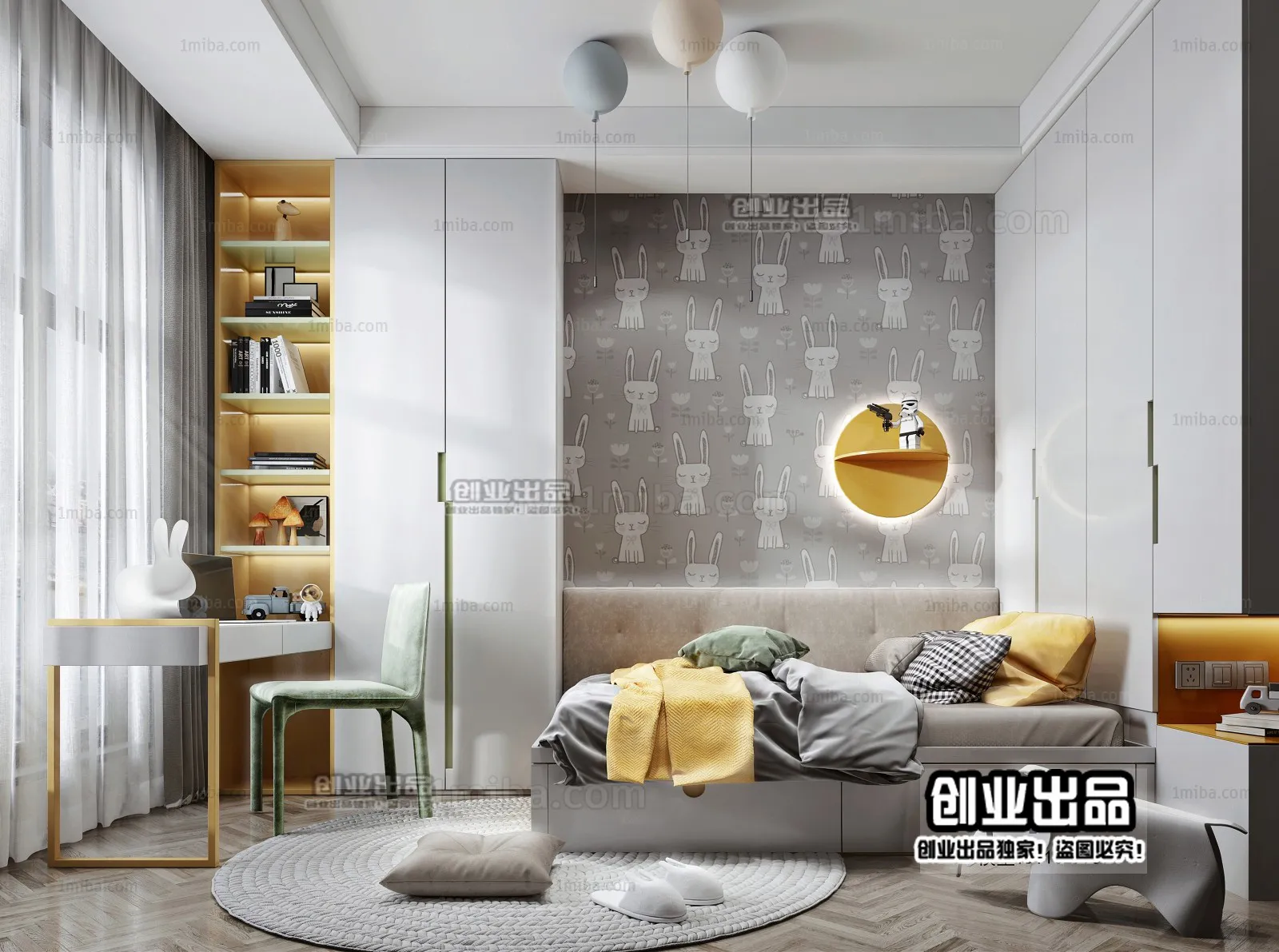 Children Room 3D Interior Scene - 3D Models - 218