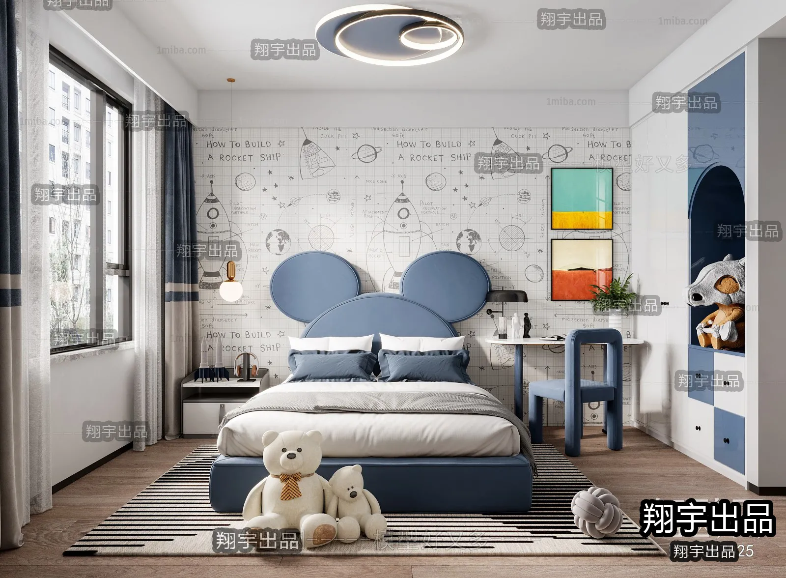 Children Room 3D Interior Scene - 3D Models - 220