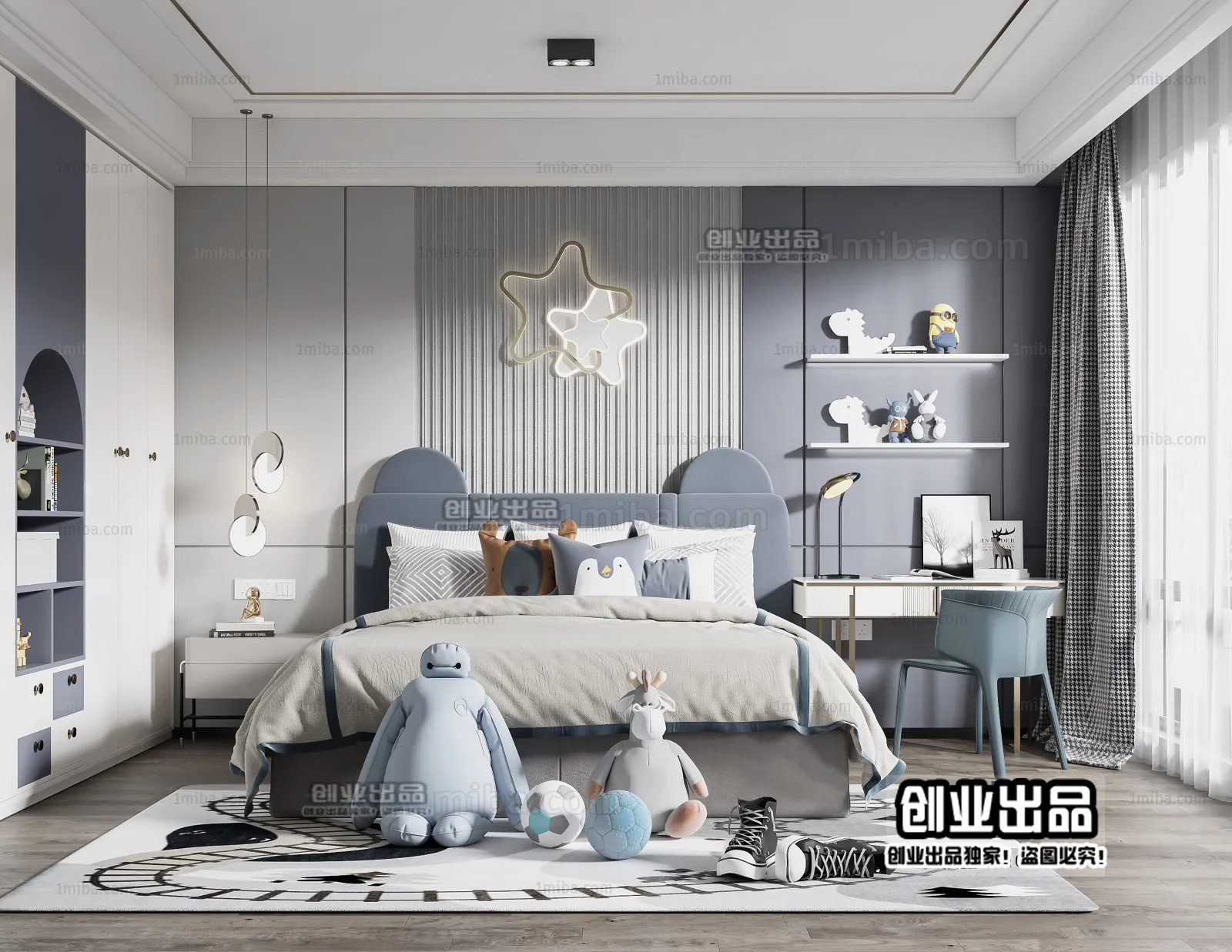 Children Room 3D Interior Scene - 3D Models - 221