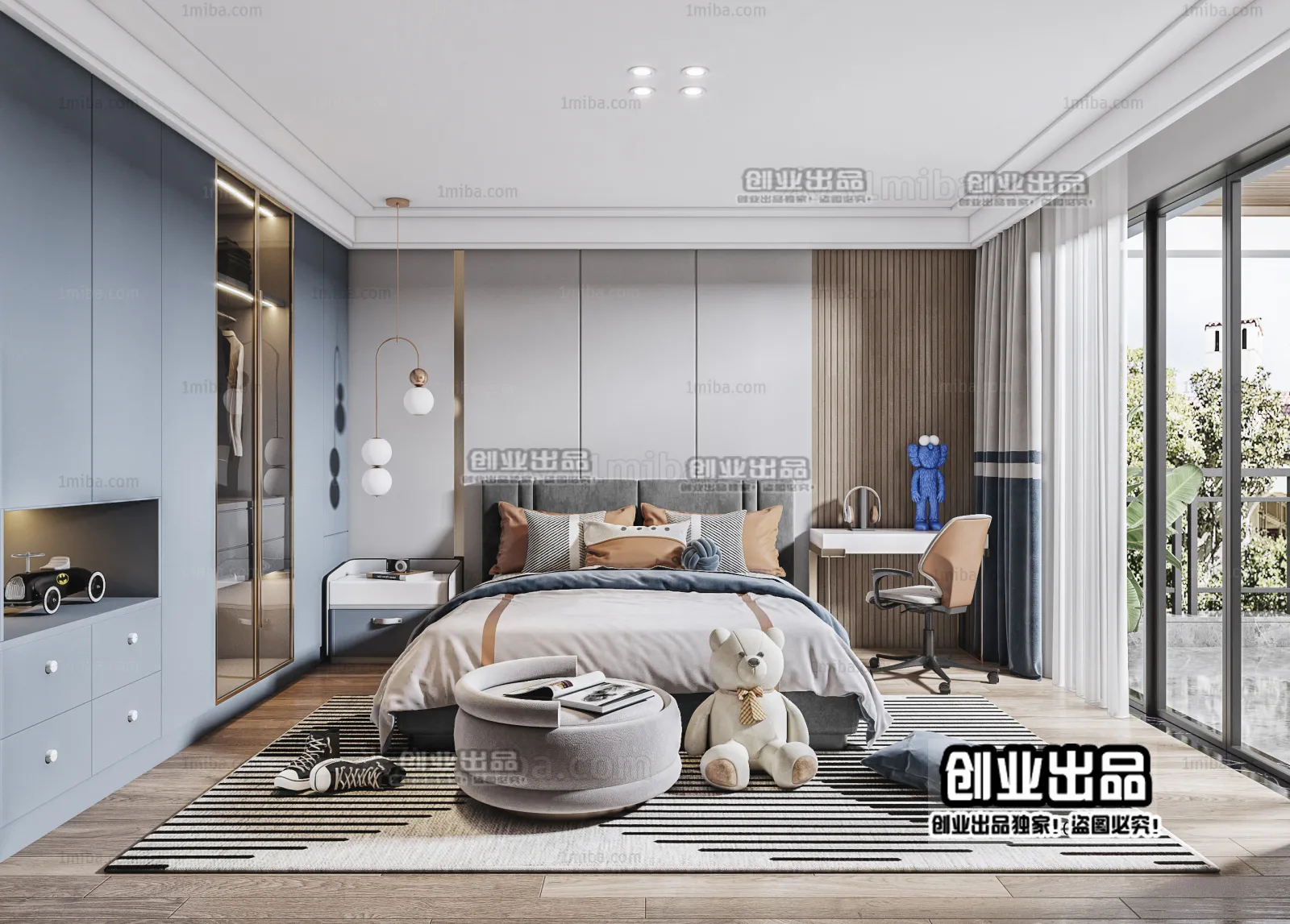 Children Room 3D Interior Scene - 3D Models - 226