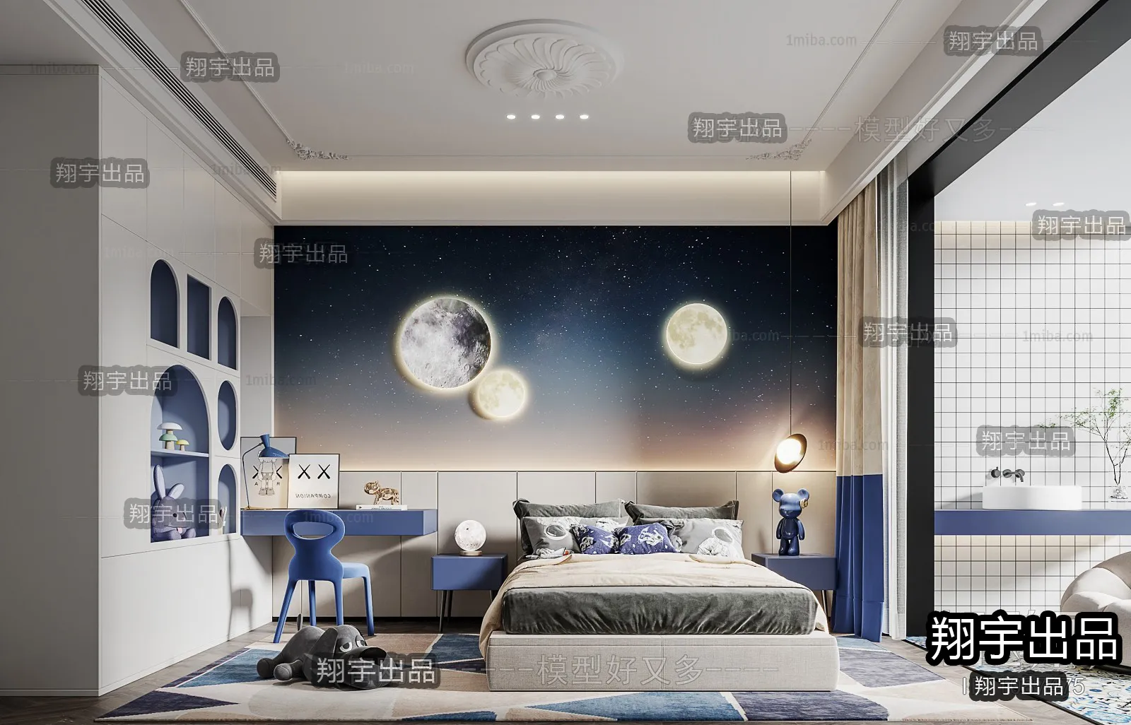 Children Room 3D Interior Scene - 3D Models - 231