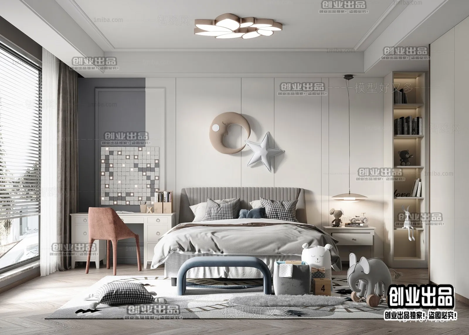 Children Room 3D Interior Scene - 3D Models - 232