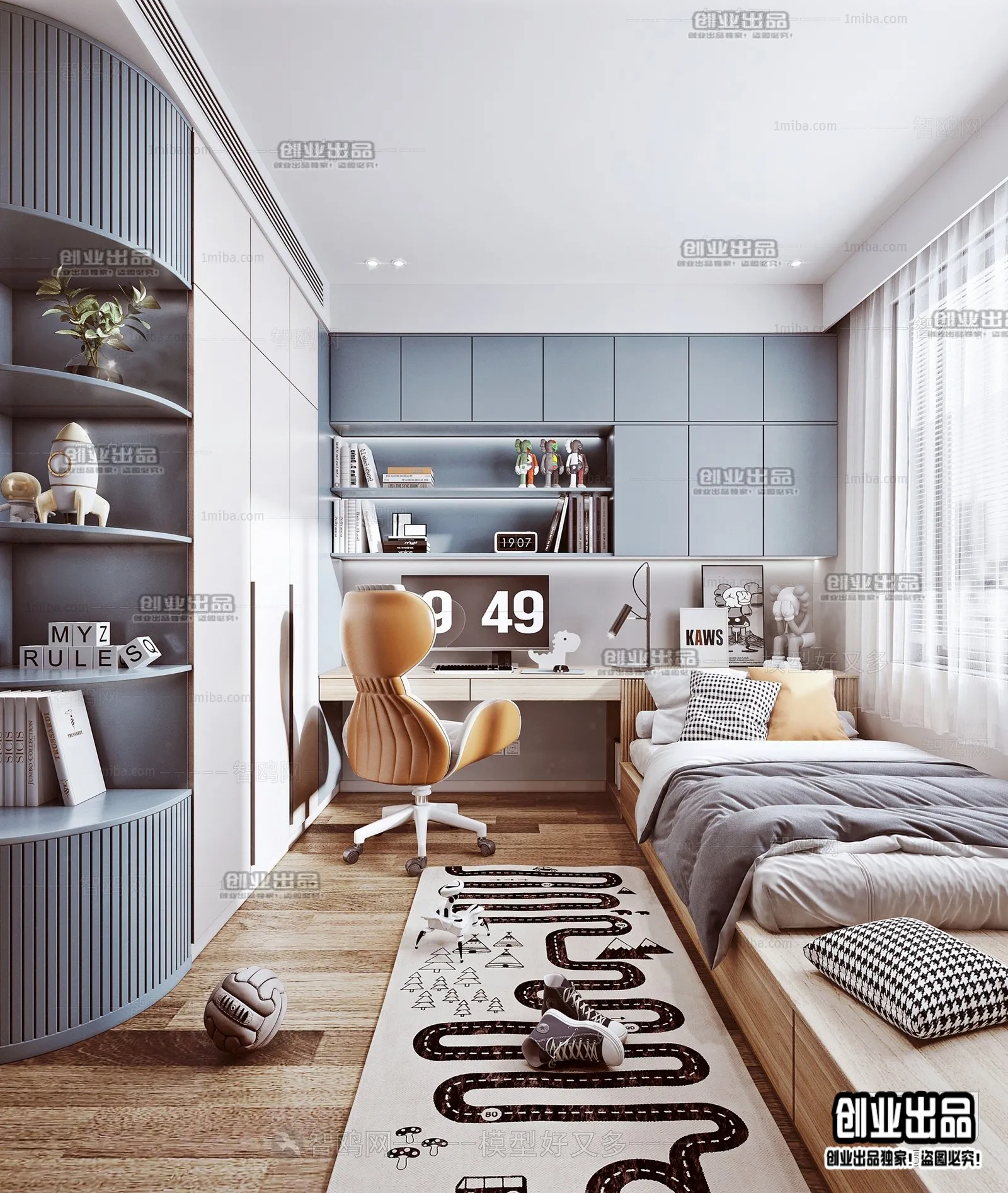 Children Room 3D Interior Scene - 3D Models - 235