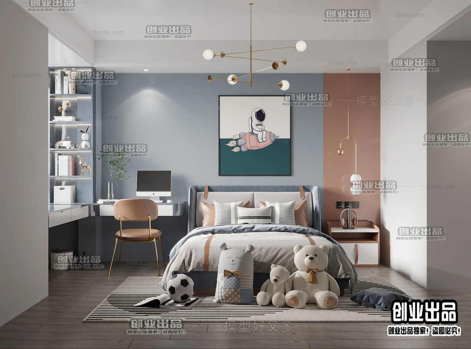 Children Room 3D Interior Scene - 3D Models - 237