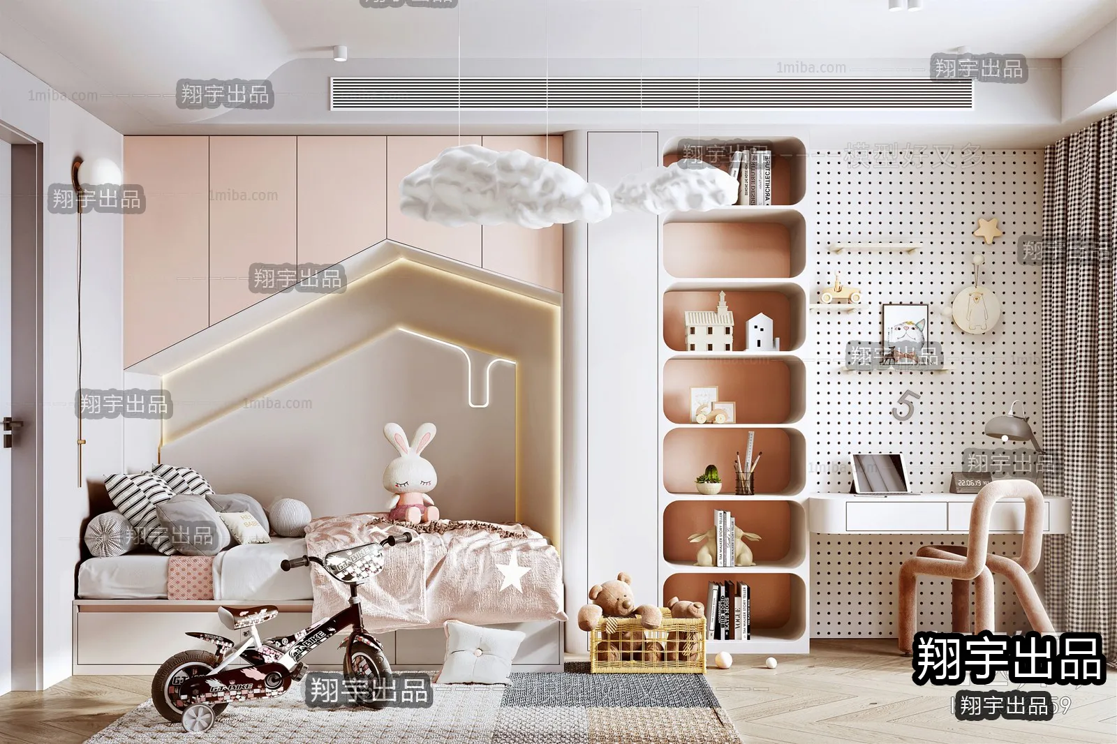 Children Room 3D Interior Scene - 3D Models - 240