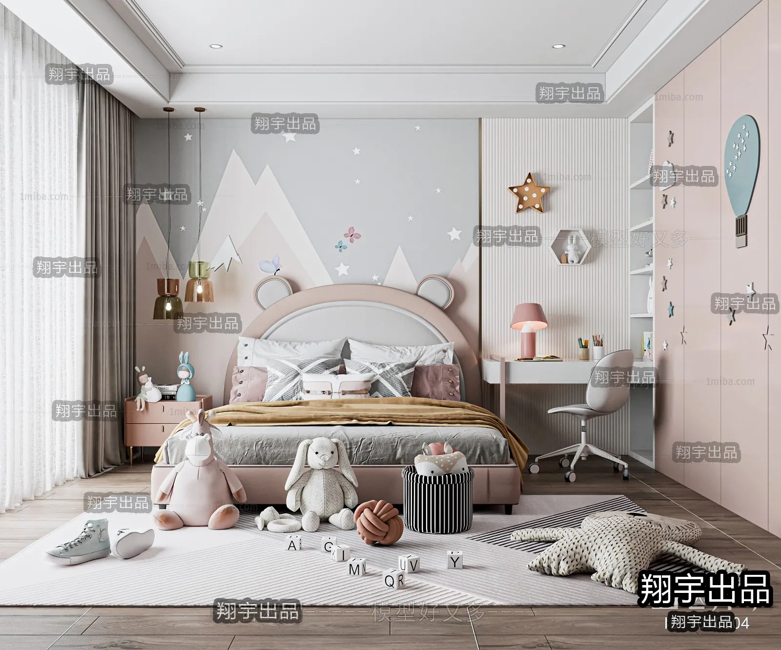Children Room 3D Interior Scene - 3D Models - 244