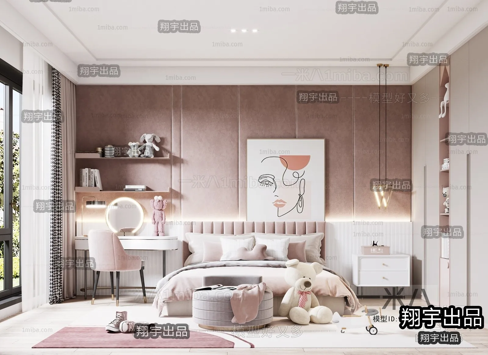 Children Room 3D Interior Scene - 3D Models - 246