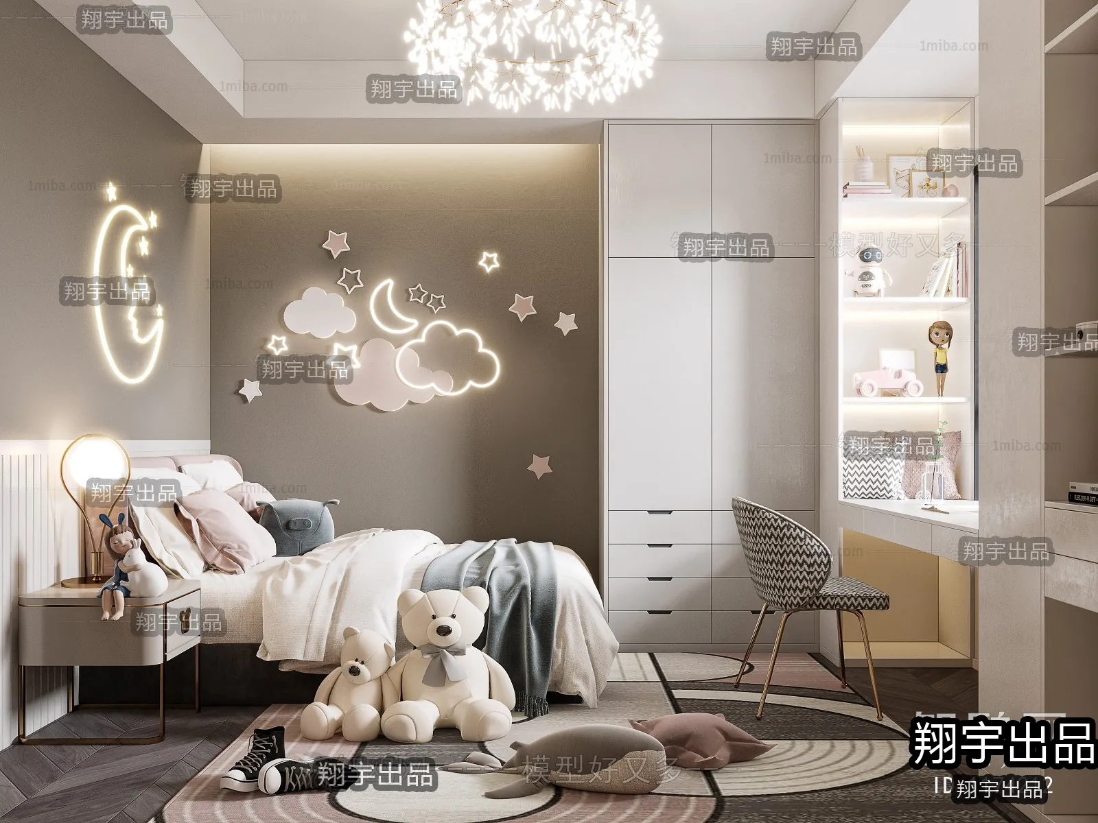 Children Room 3D Interior Scene - 3D Models - 251