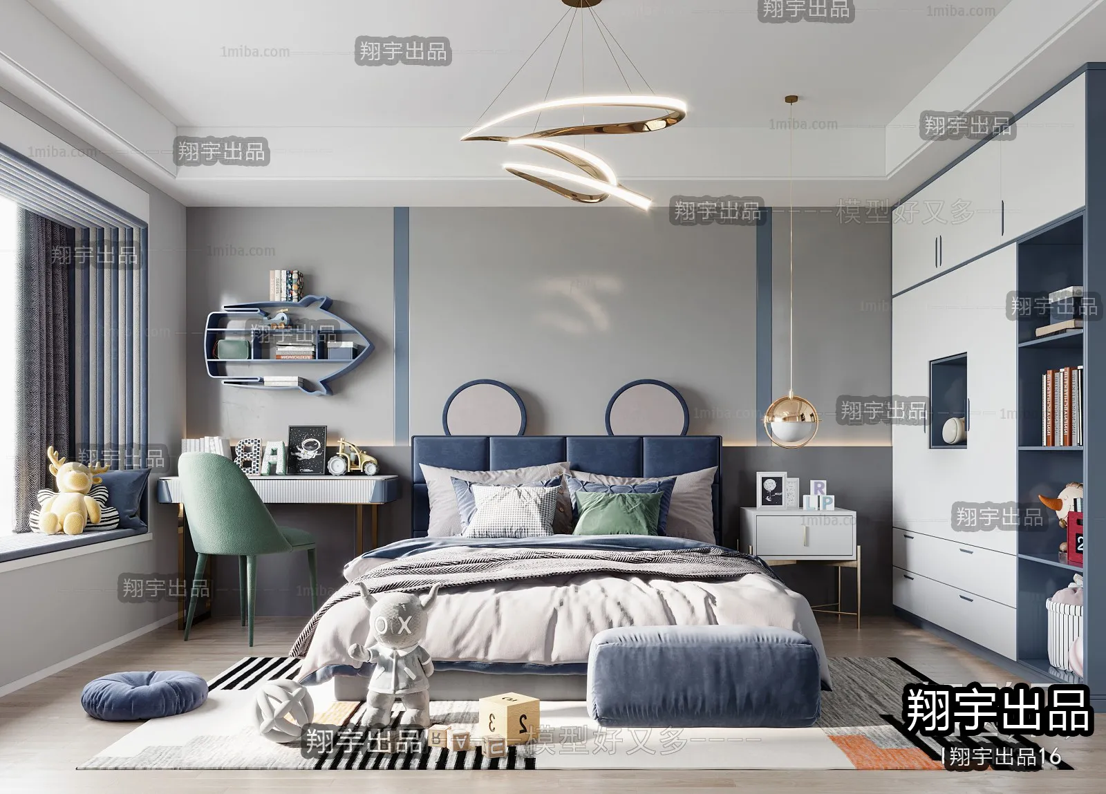 Children Room 3D Interior Scene - 3D Models - 253