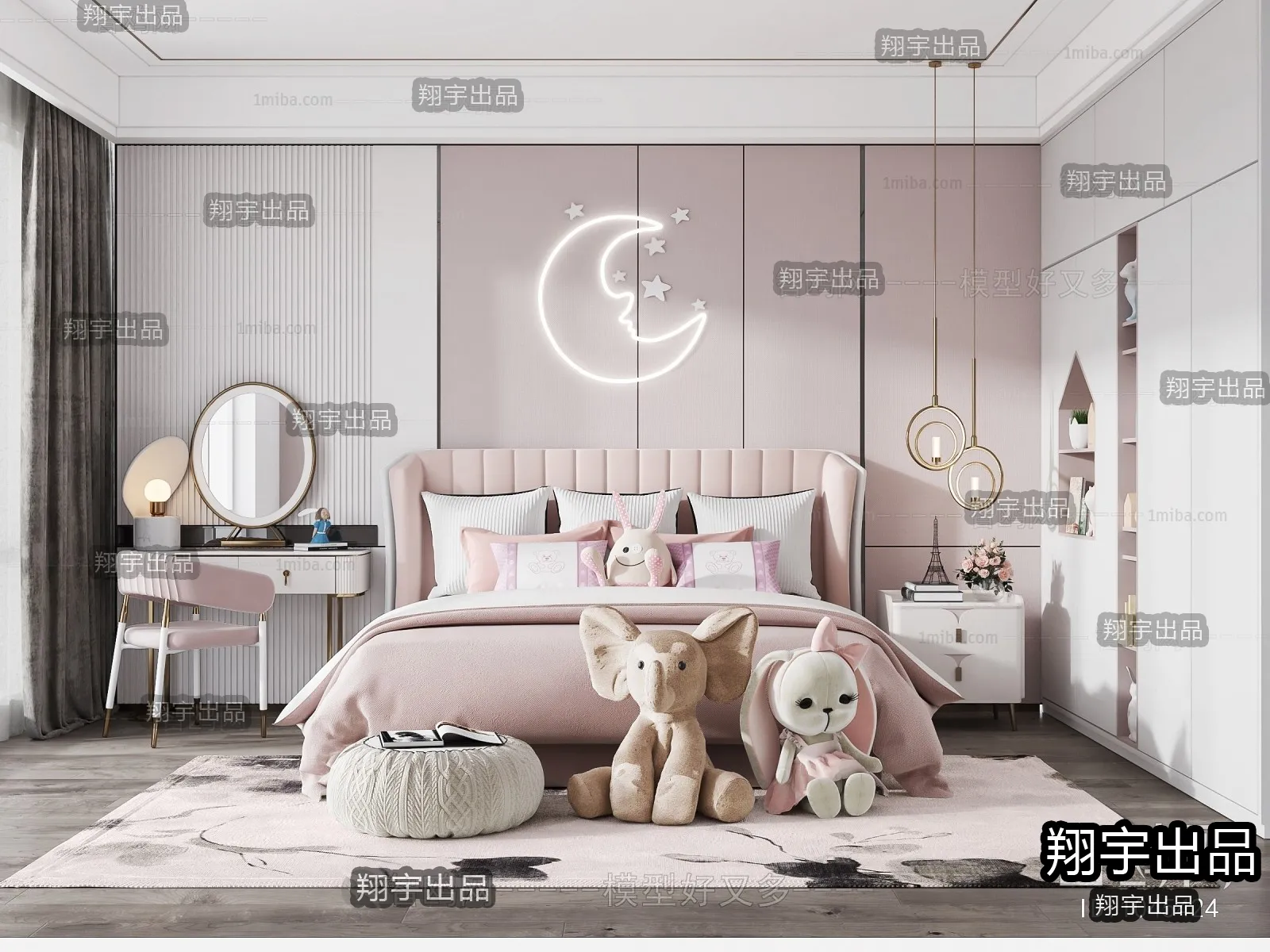 Children Room 3D Interior Scene - 3D Models - 254