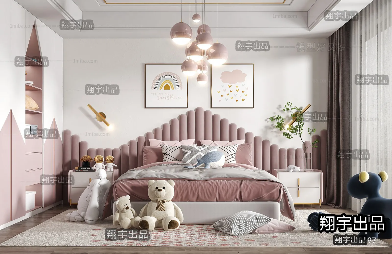 Children Room 3D Interior Scene - 3D Models - 256