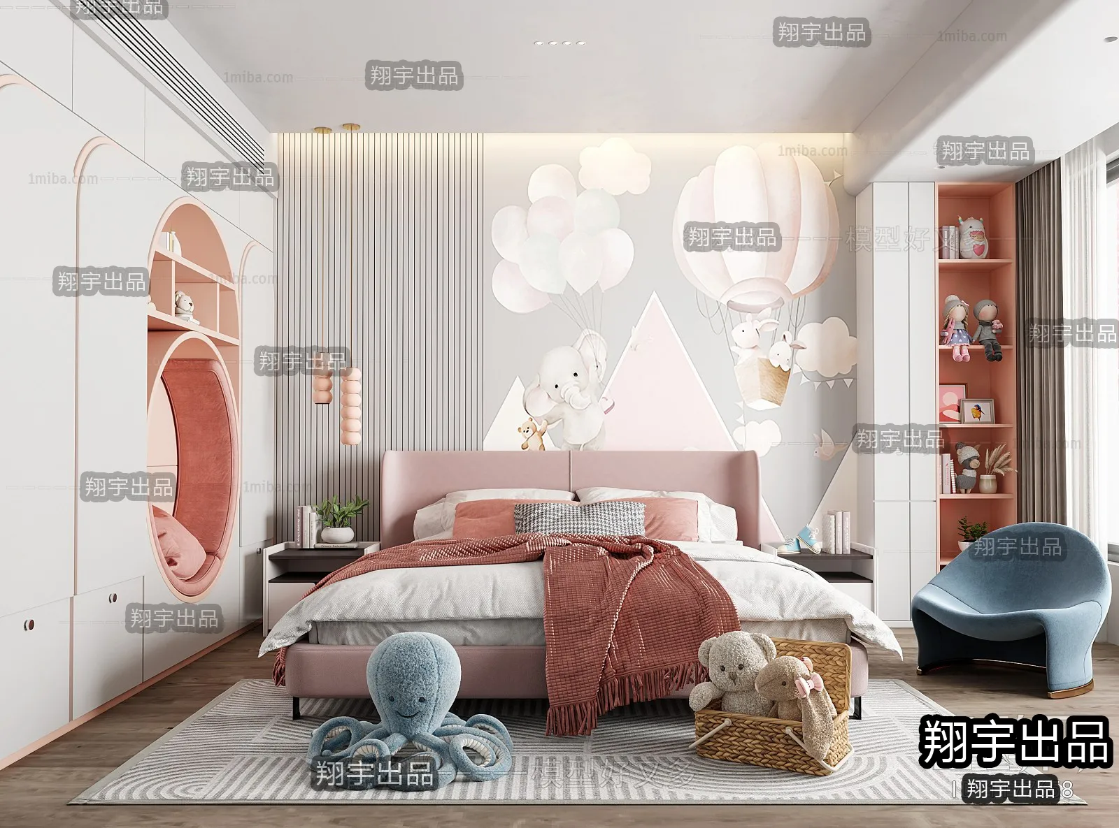 Children Room 3D Interior Scene - 3D Models - 257