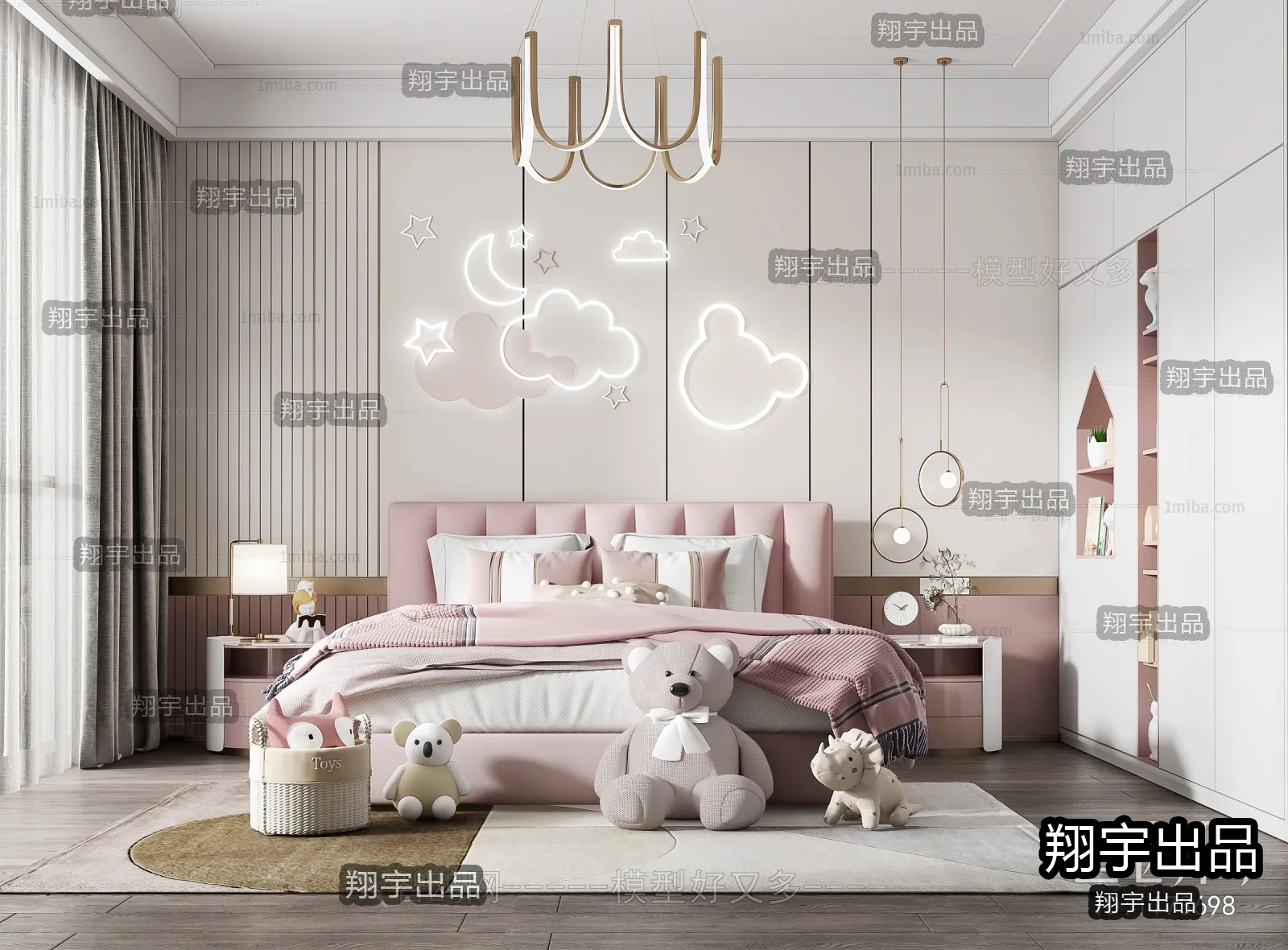 Children Room 3D Interior Scene - 3D Models - 258