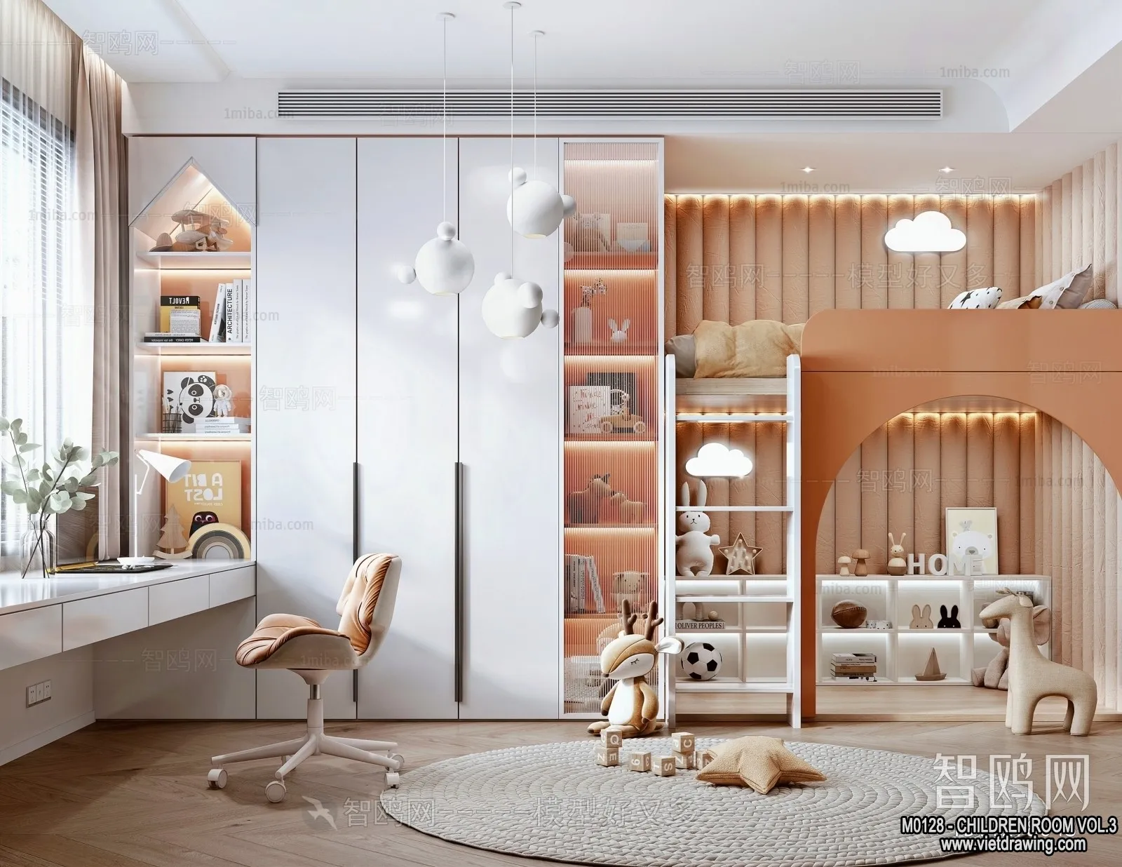 Children Room 3D Interior Scene - 3D Models - 265