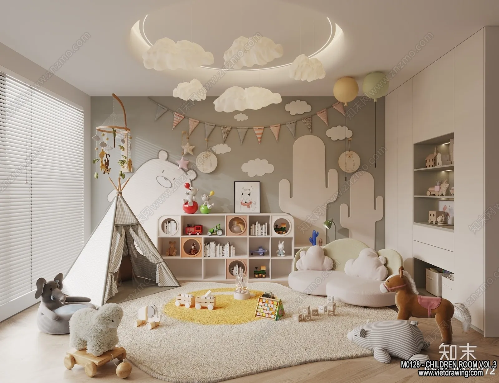 Children Room 3D Interior Scene - 3D Models - 267