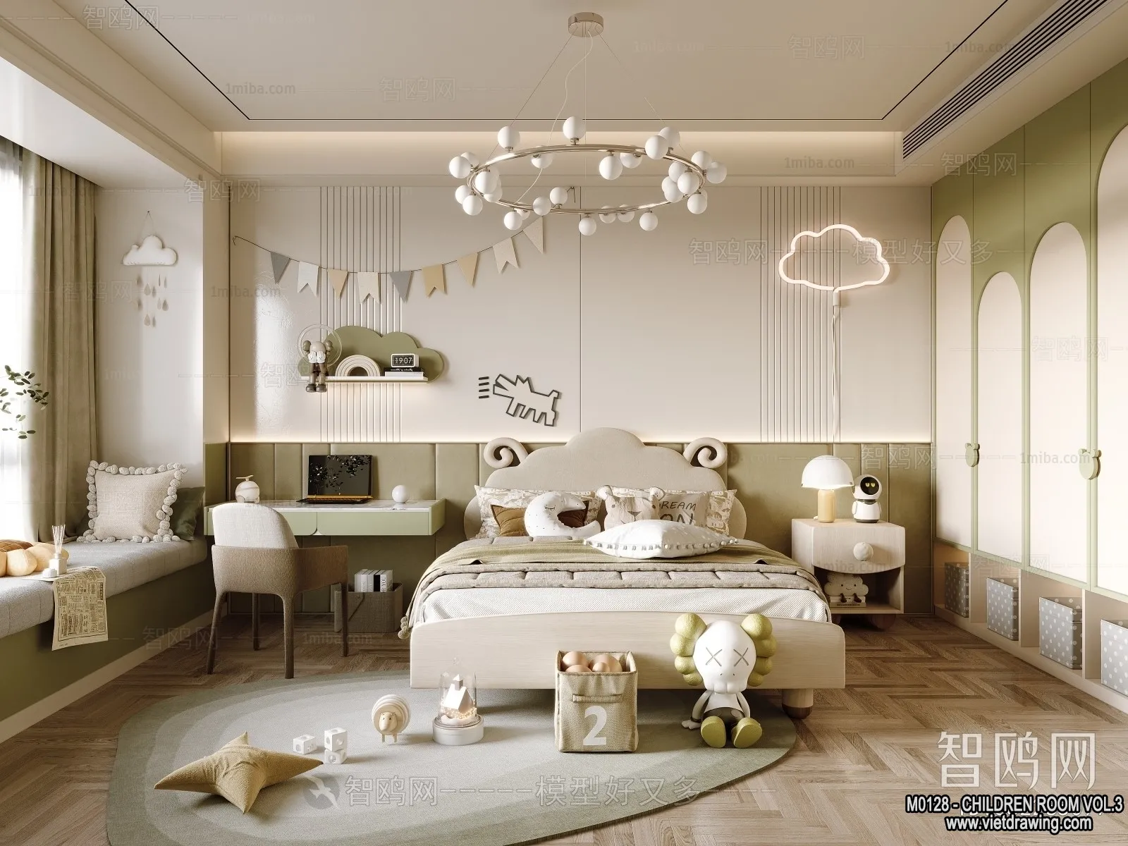 Children Room 3D Interior Scene - 3D Models - 268
