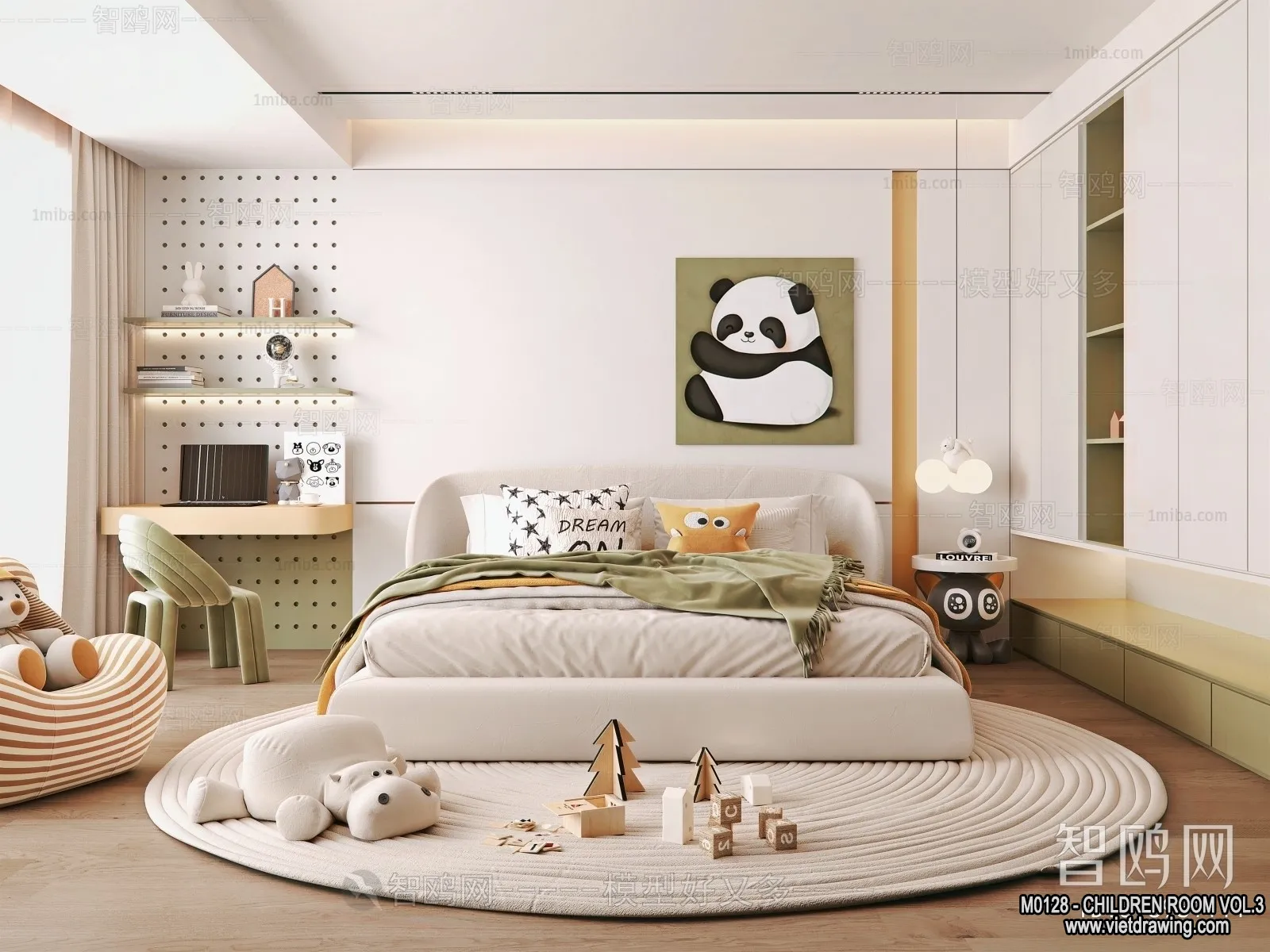 Children Room 3D Interior Scene - 3D Models - 270