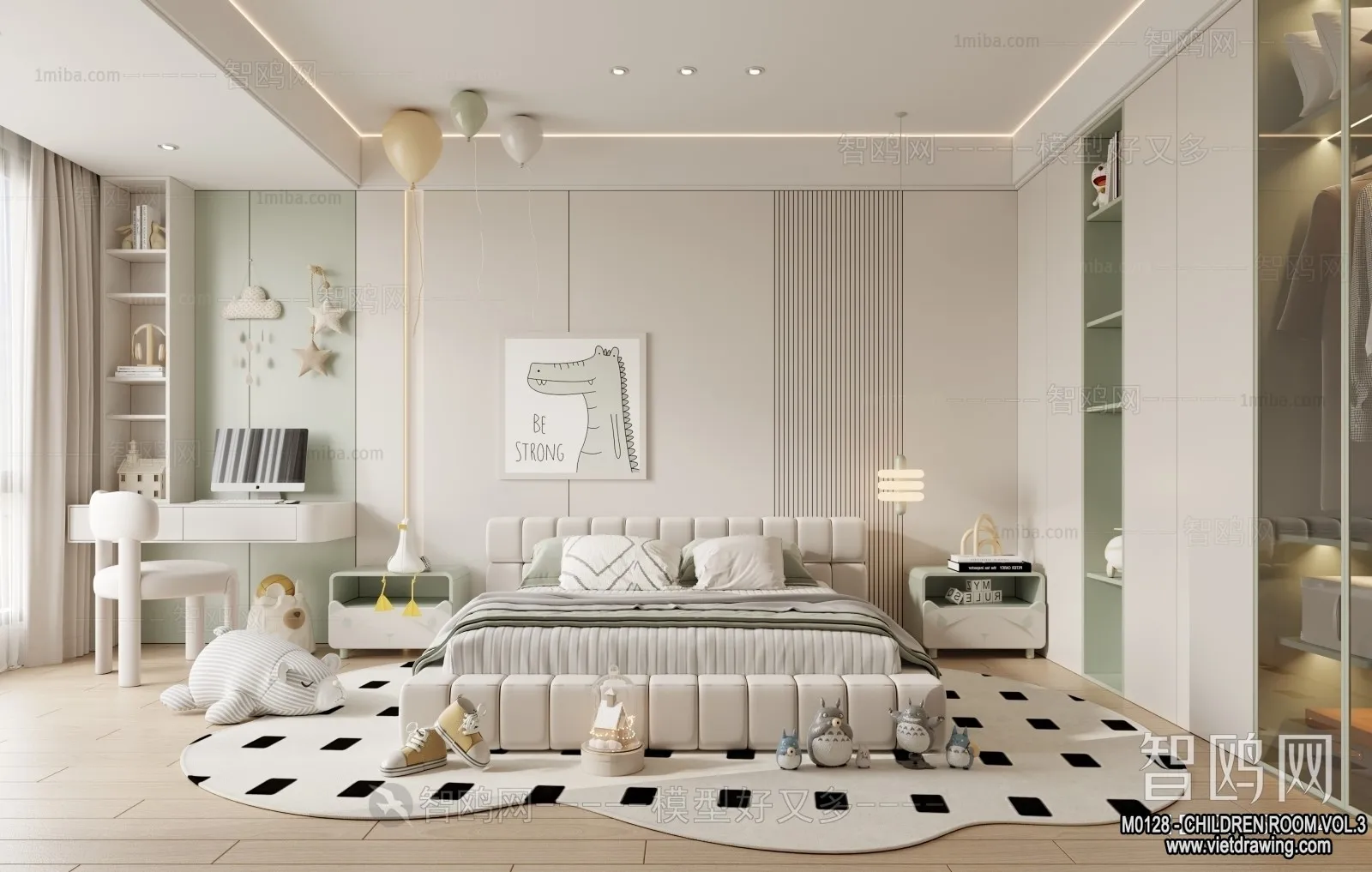 Children Room 3D Interior Scene - 3D Models - 273