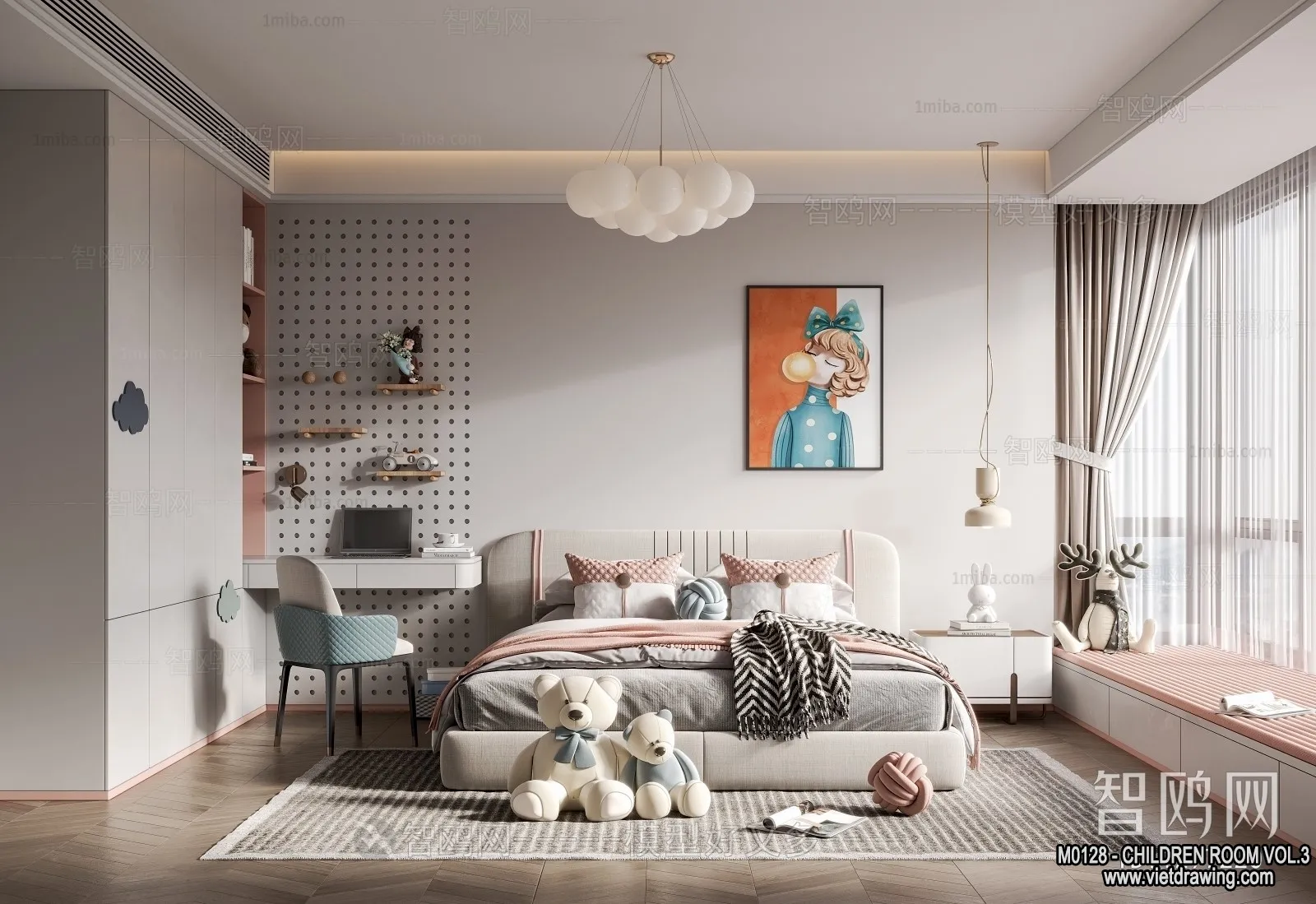 Children Room 3D Interior Scene - 3D Models - 276