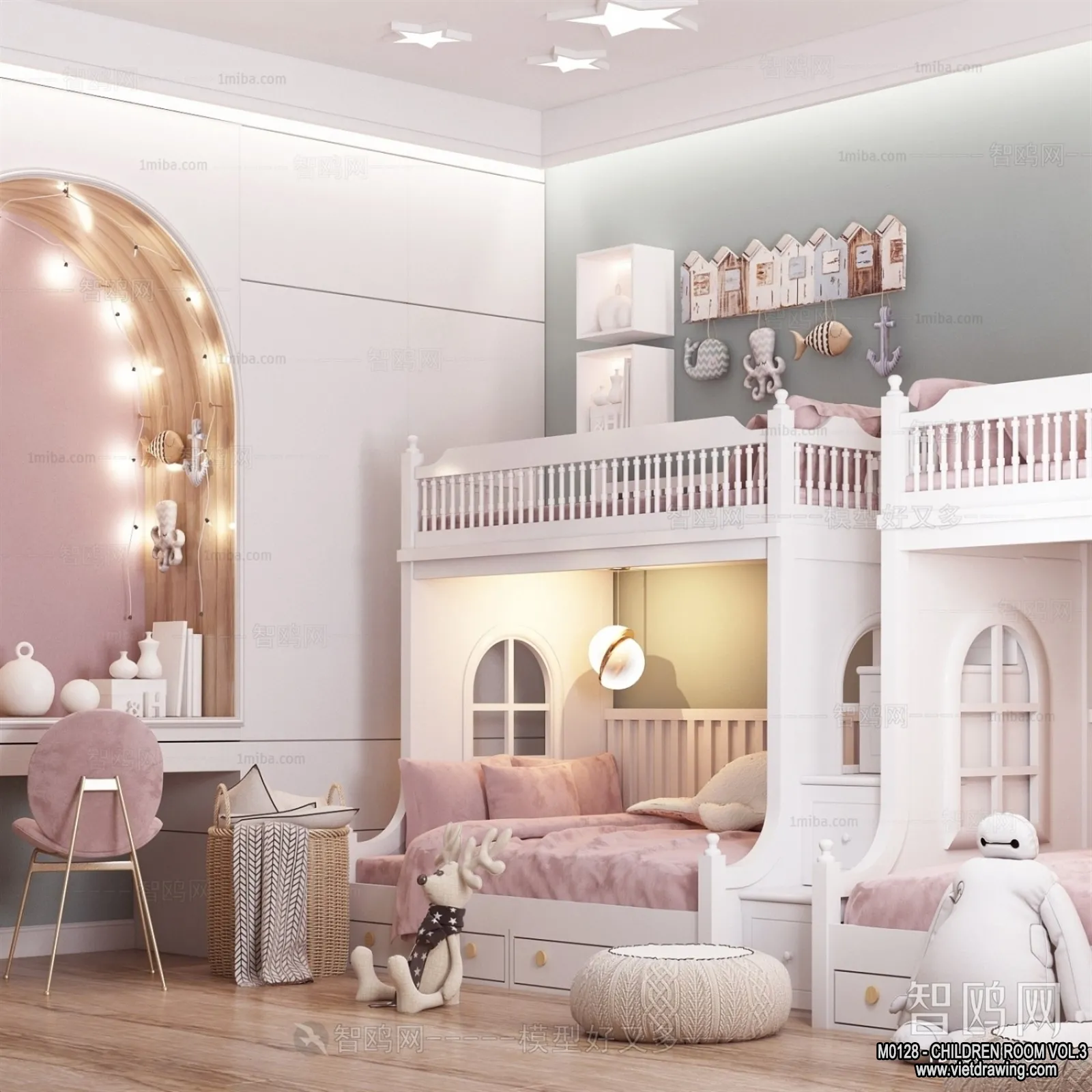 Children Room 3D Interior Scene - 3D Models - 281