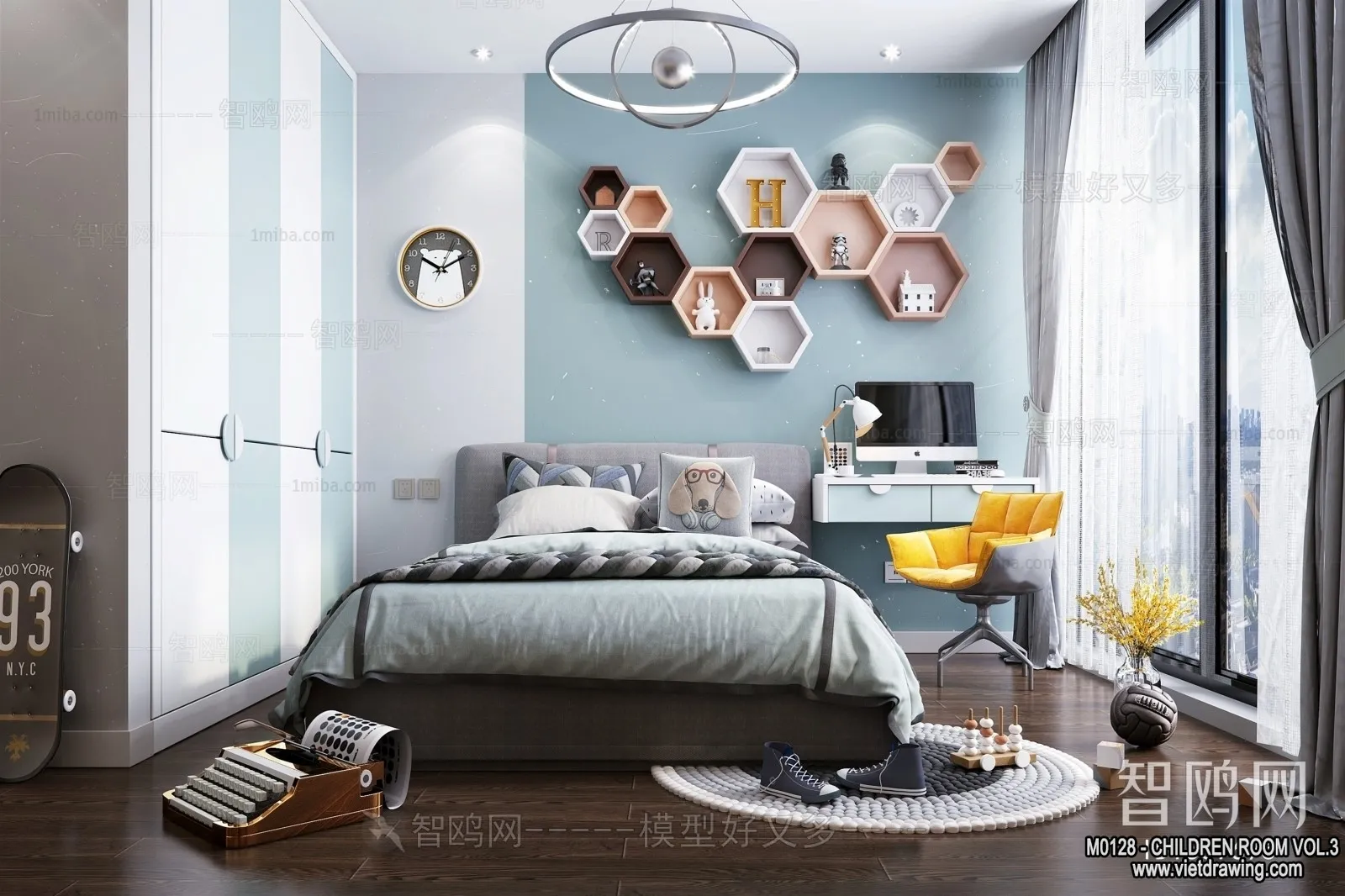 Children Room 3D Interior Scene - 3D Models - 286
