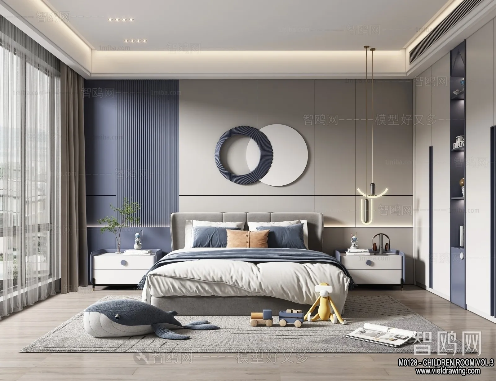 Children Room 3D Interior Scene - 3D Models - 287