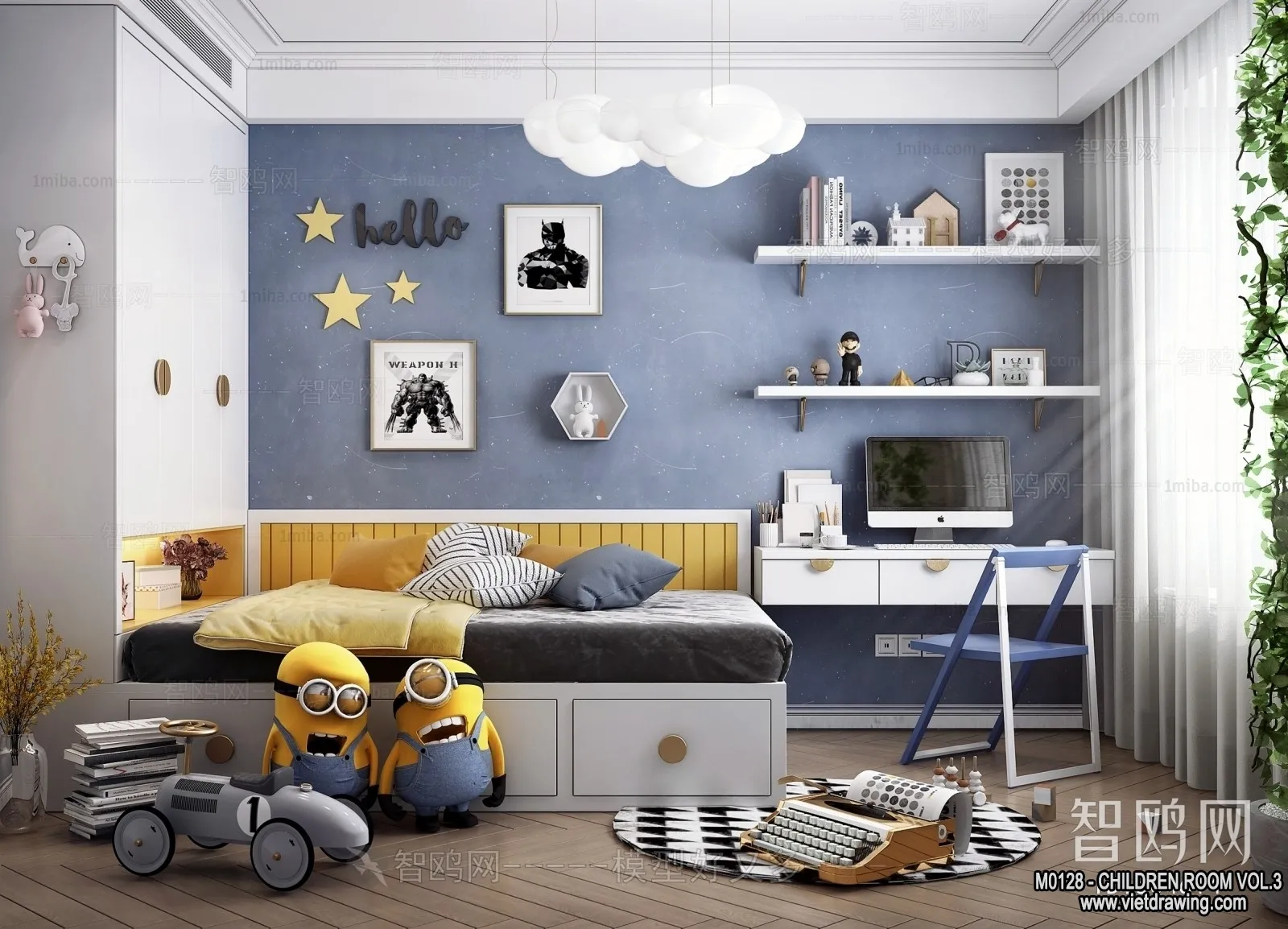 Children Room 3D Interior Scene - 3D Models - 288