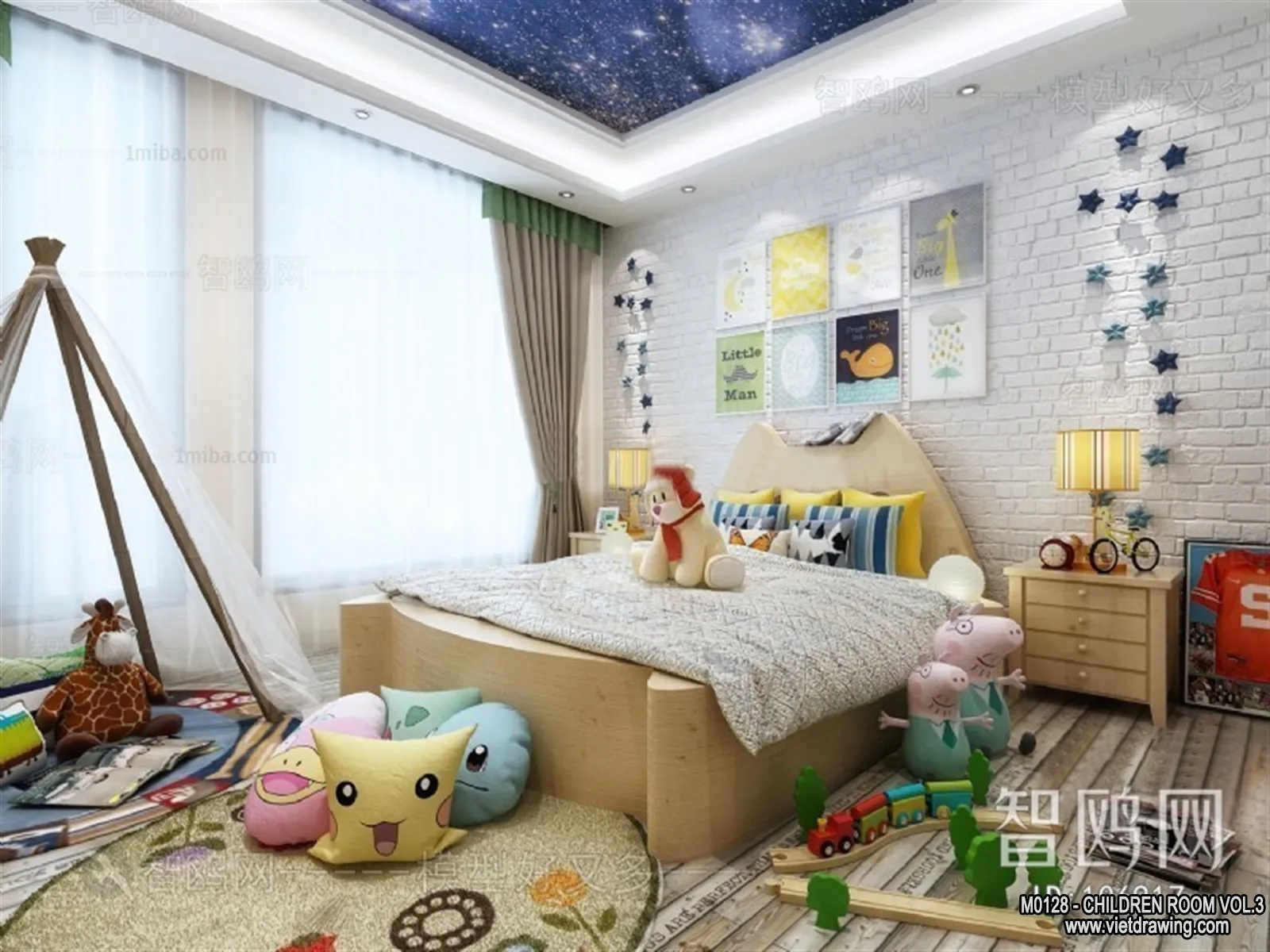 Children Room 3D Interior Scene - 3D Models - 290
