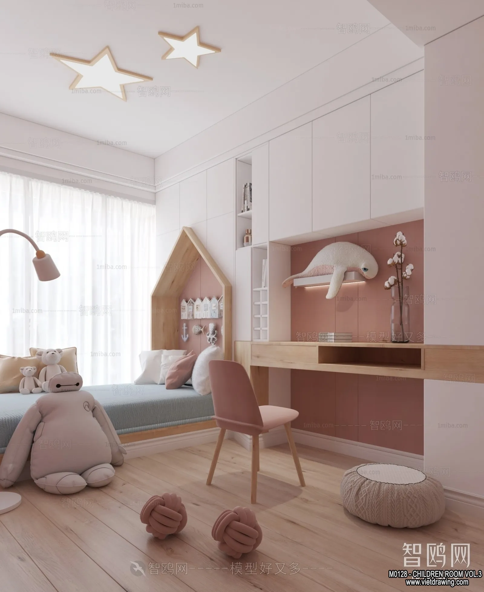 Children Room 3D Interior Scene - 3D Models - 296