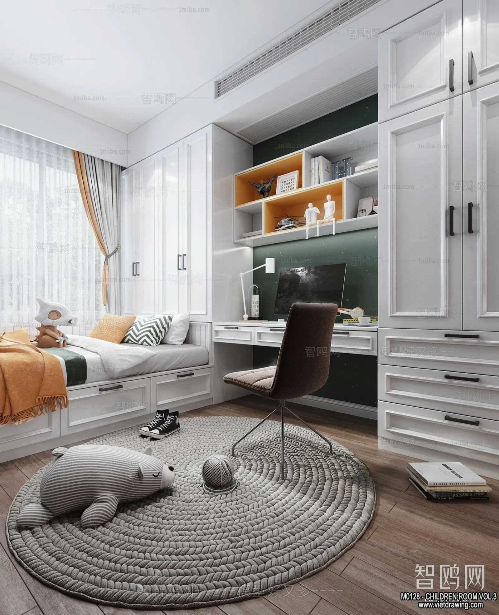 Children Room 3D Interior Scene - 3D Models - 299
