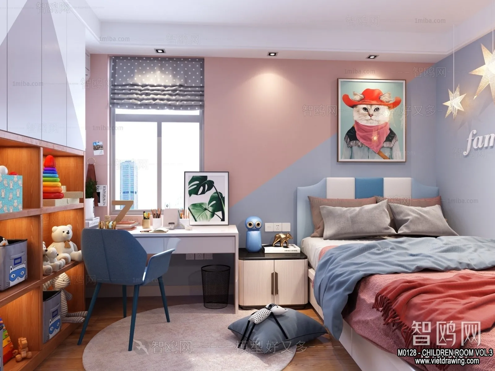 Children Room 3D Interior Scene - 3D Models - 300