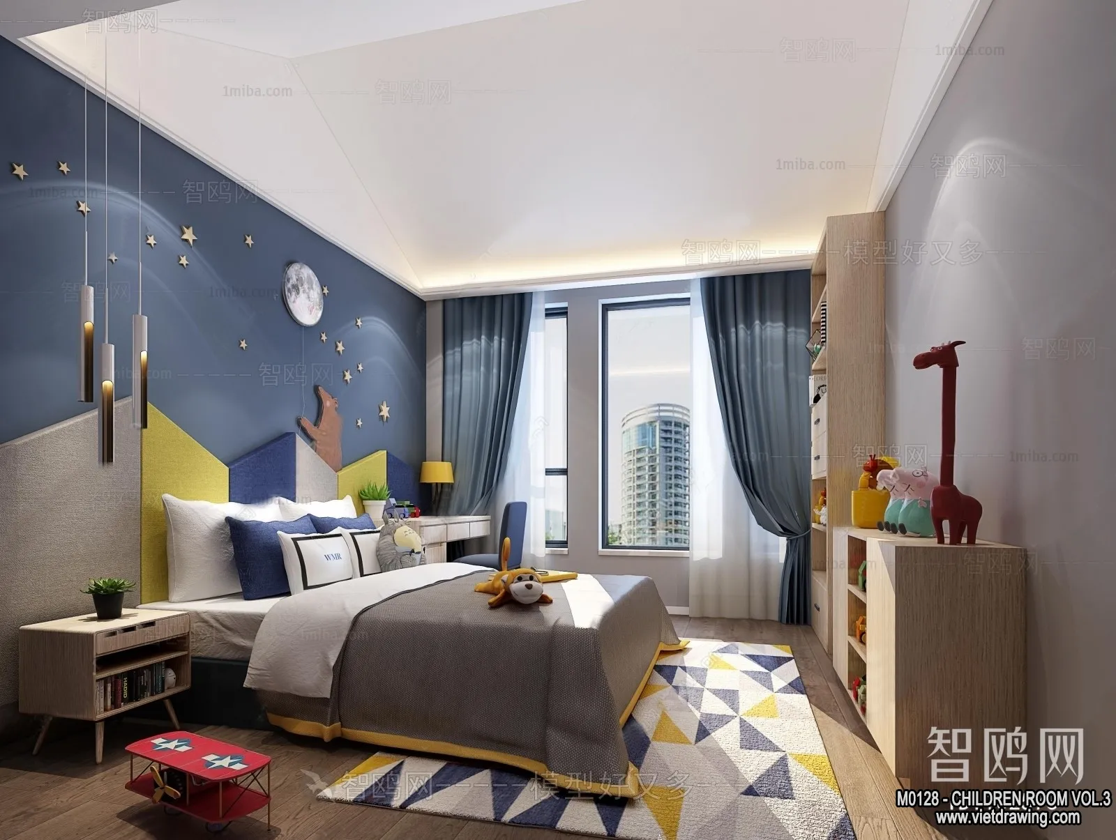 Children Room 3D Interior Scene - 3D Models - 301