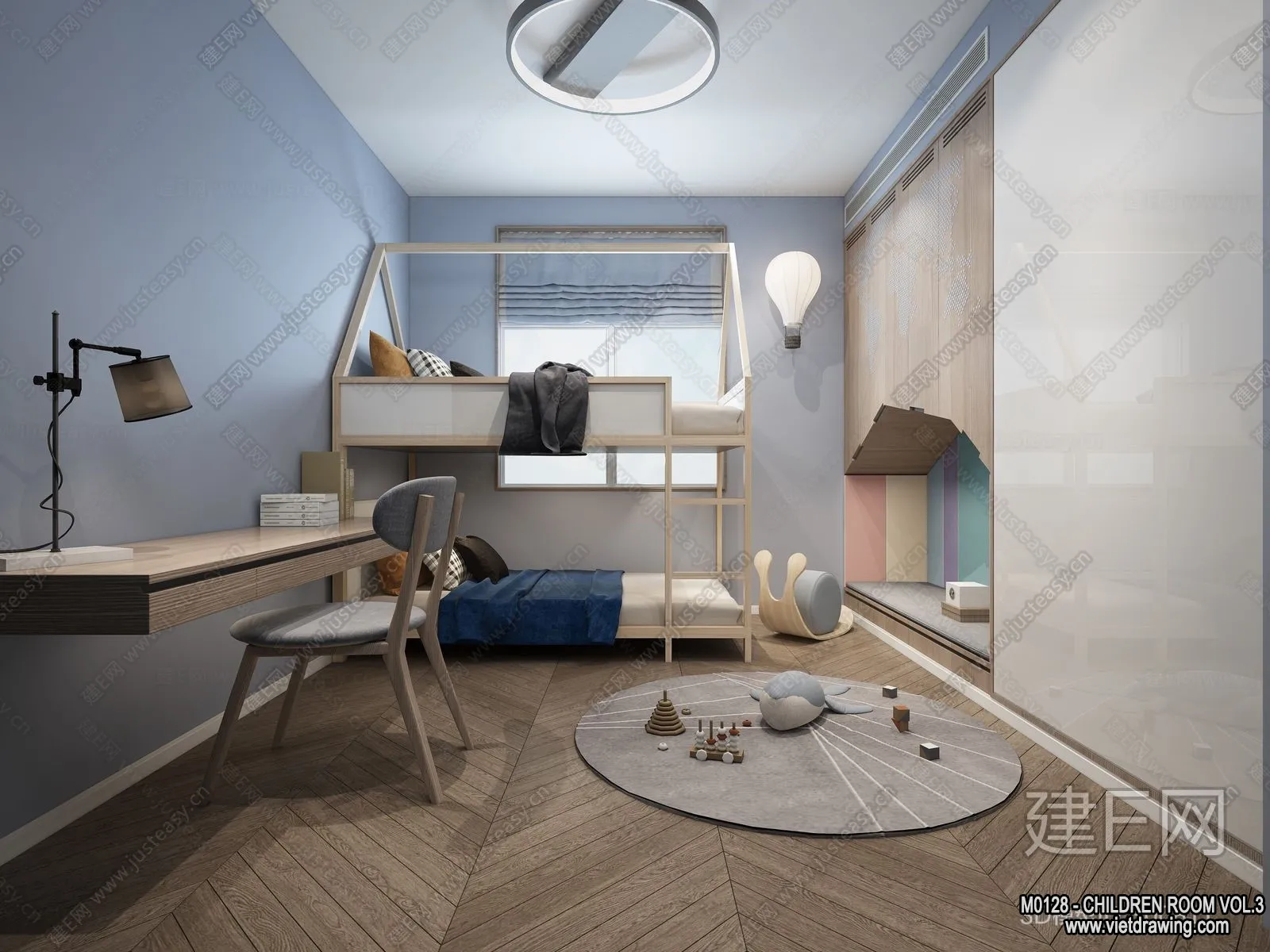 Children Room 3D Interior Scene - 3D Models - 308