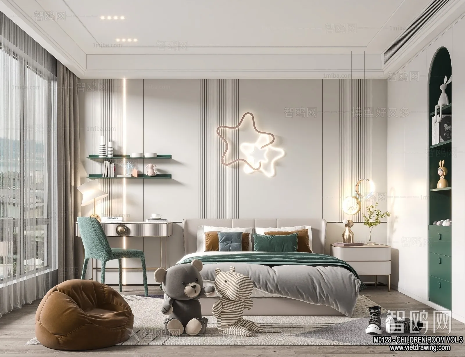 Children Room 3D Interior Scene - 3D Models - 309