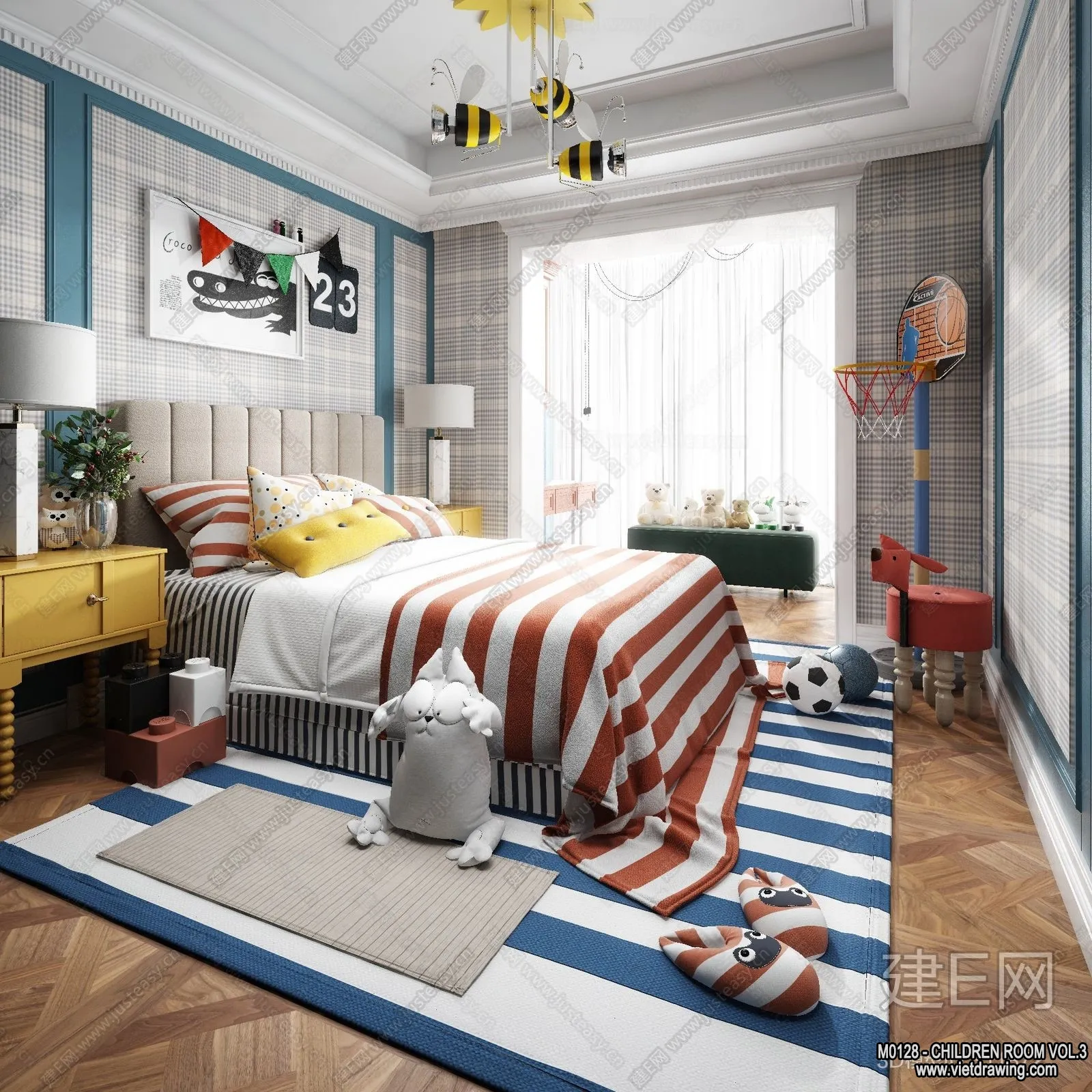 Children Room 3D Interior Scene - 3D Models - 312