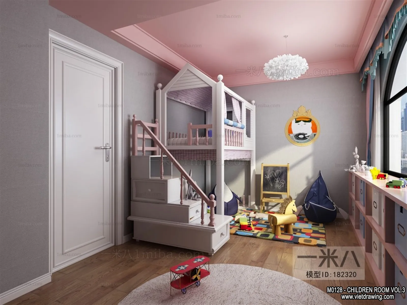 Children Room 3D Interior Scene - 3D Models - 313