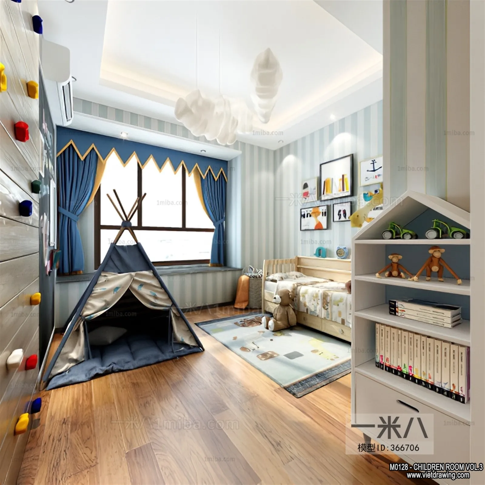 Children Room 3D Interior Scene - 3D Models - 315