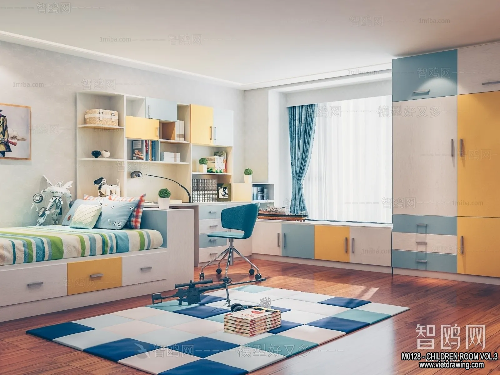 Children Room 3D Interior Scene - 3D Models - 316