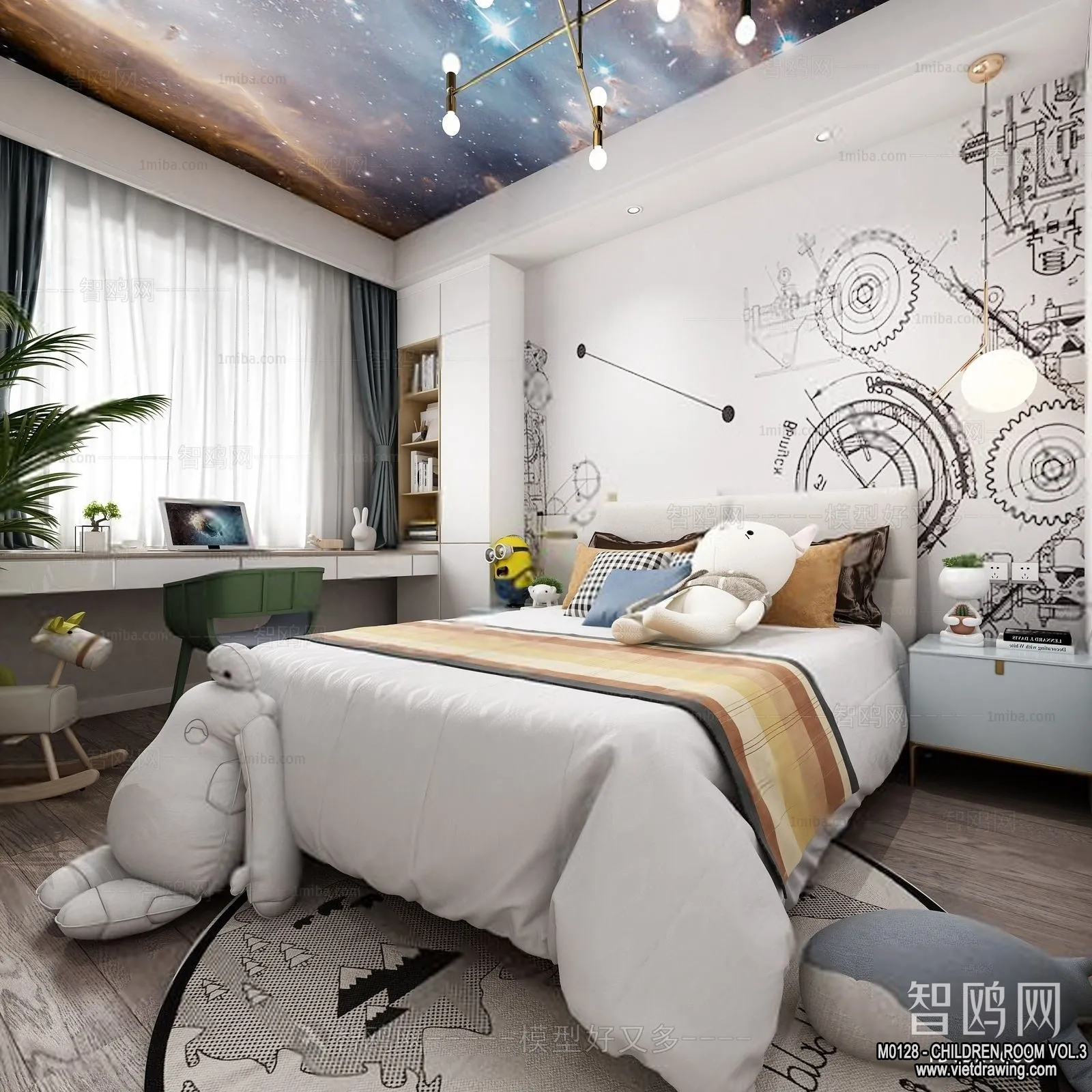 Children Room 3D Interior Scene - 3D Models - 317