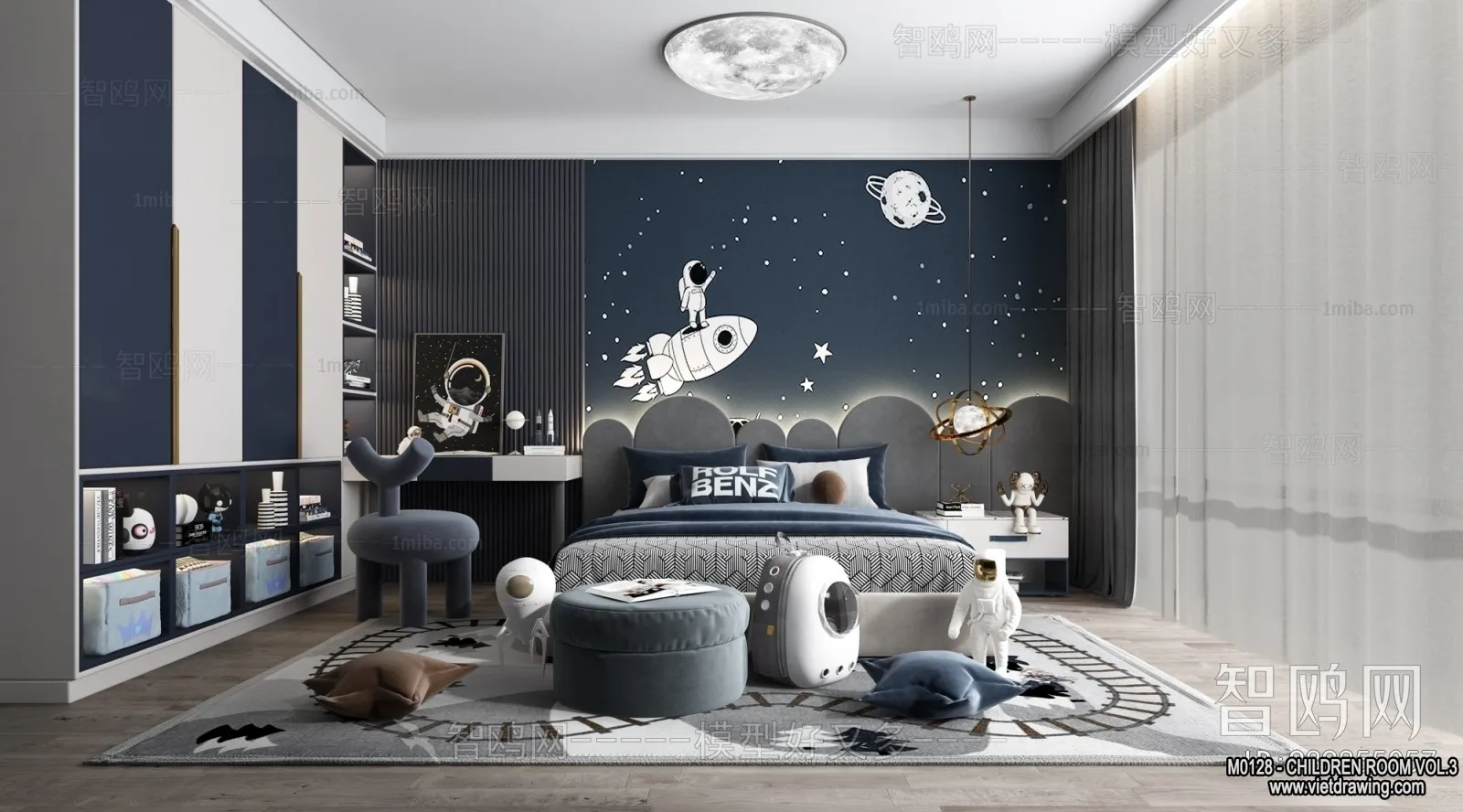 Children Room 3D Interior Scene - 3D Models - 320