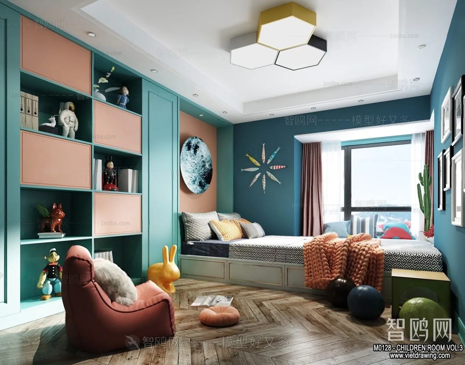 Children Room 3D Interior Scene - 3D Models - 321