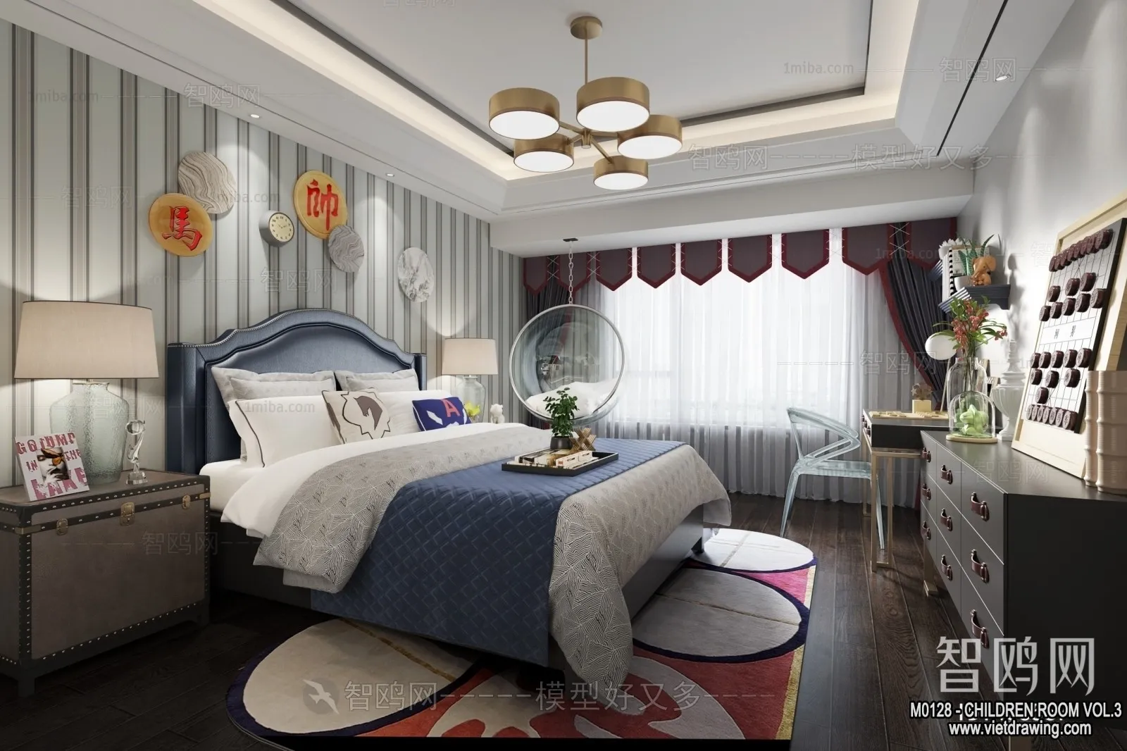 Children Room 3D Interior Scene - 3D Models - 328