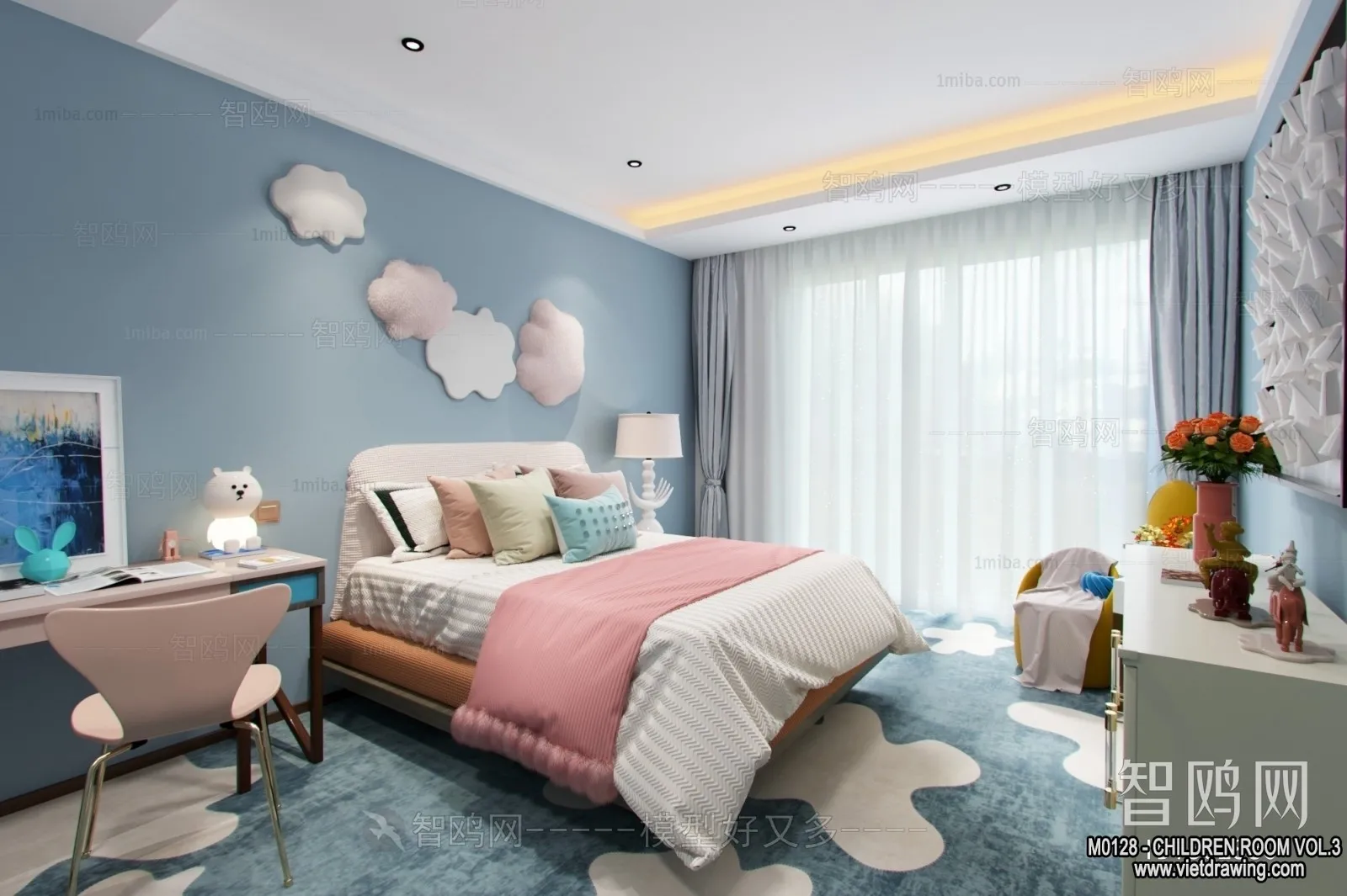 Children Room 3D Interior Scene - 3D Models - 330