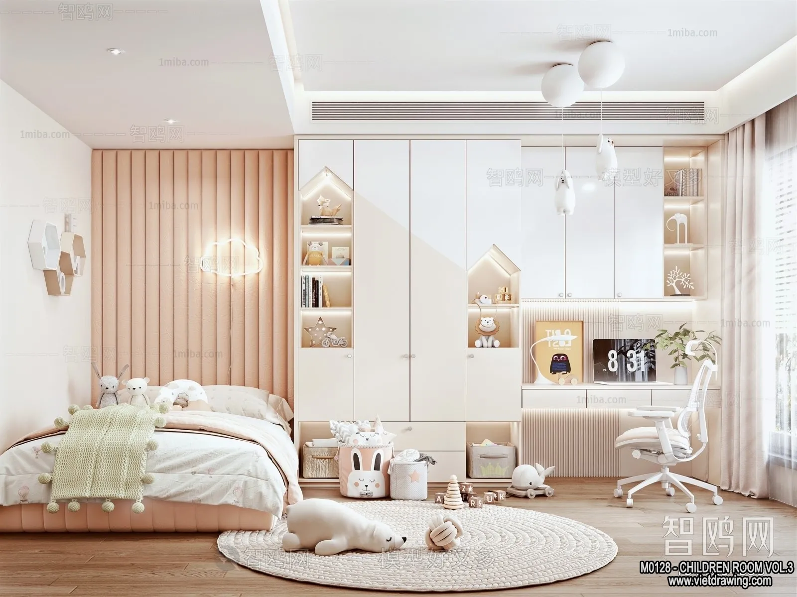 Children Room 3D Interior Scene - 3D Models - 331