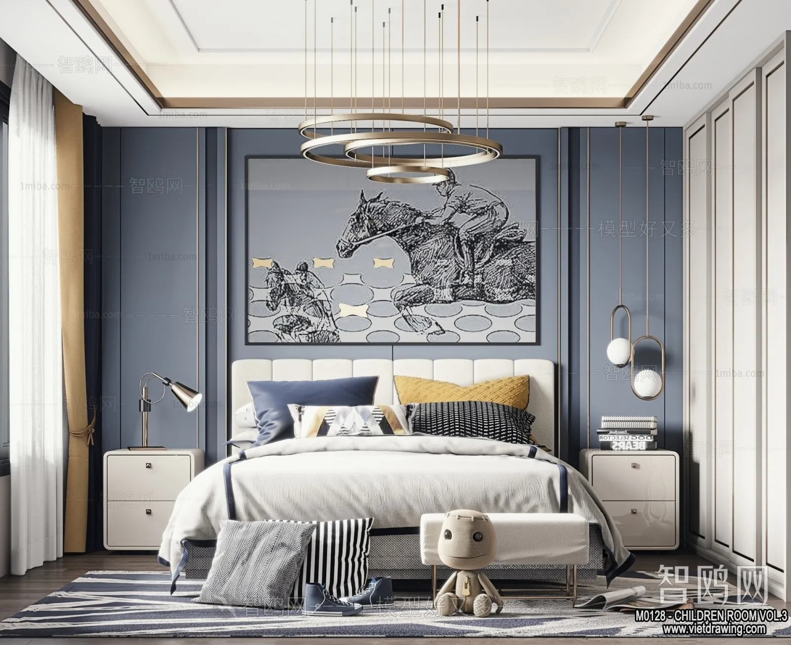 Children Room 3D Interior Scene - 3D Models - 334