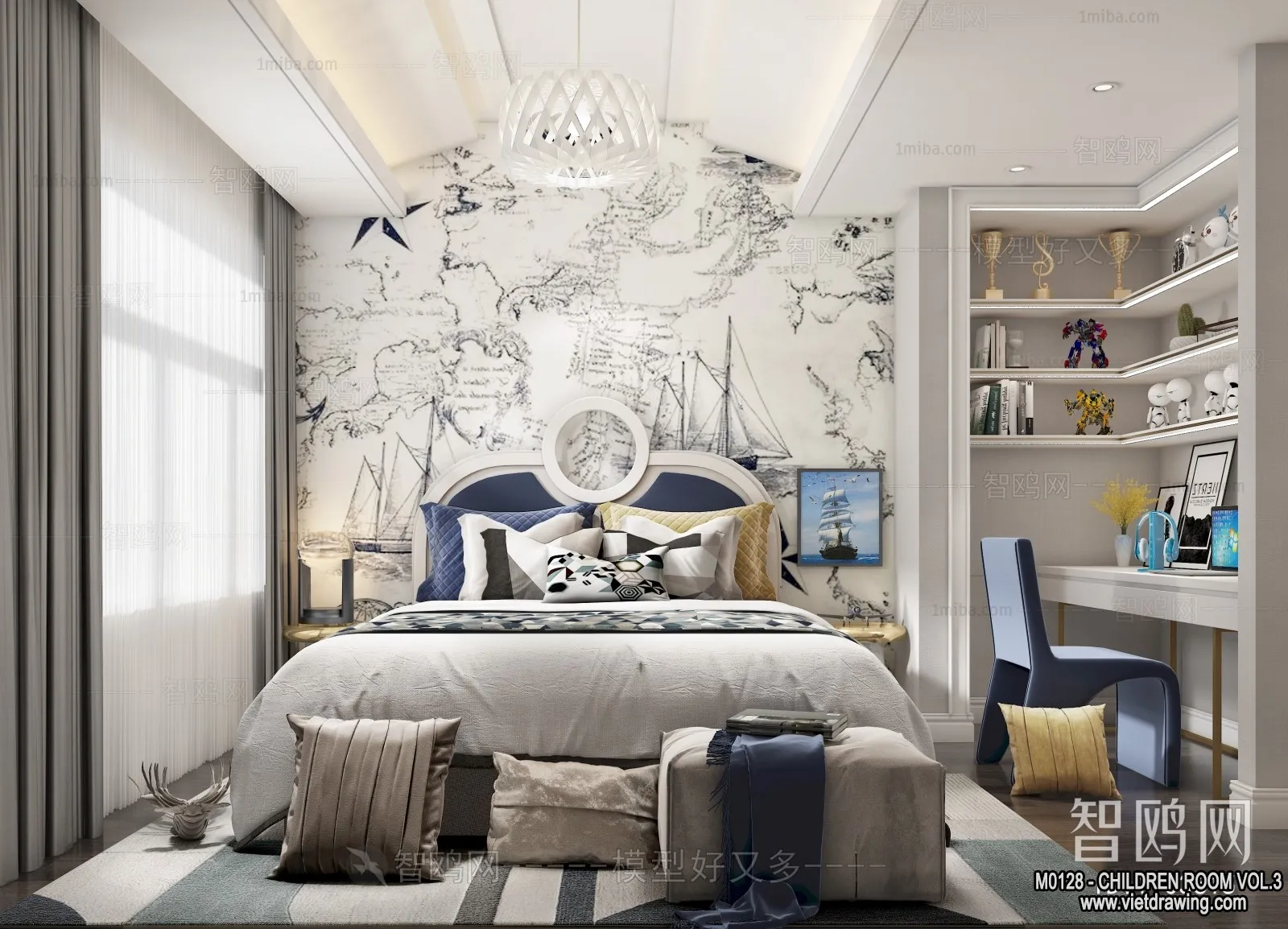 Children Room 3D Interior Scene - 3D Models - 337