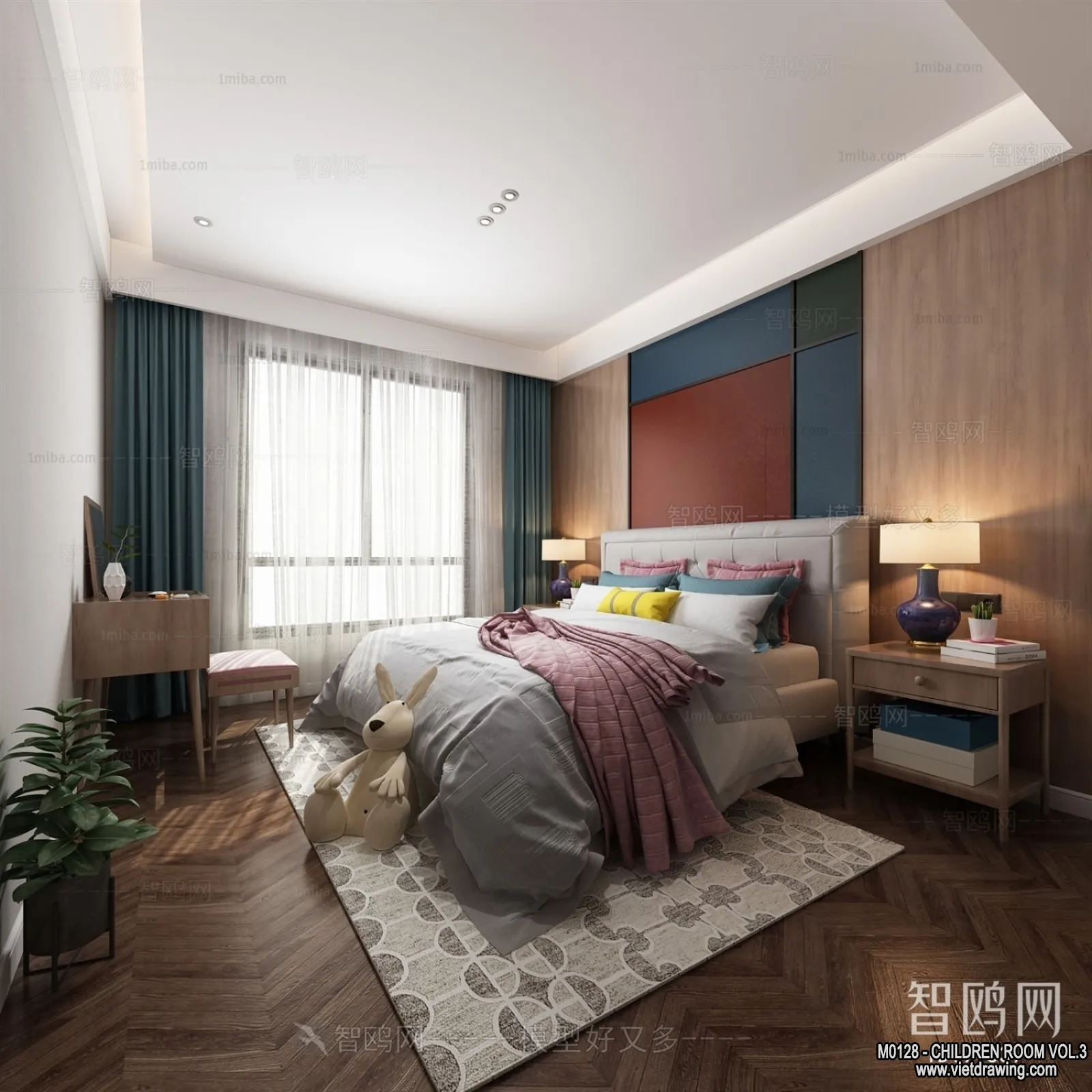Children Room 3D Interior Scene - 3D Models - 338