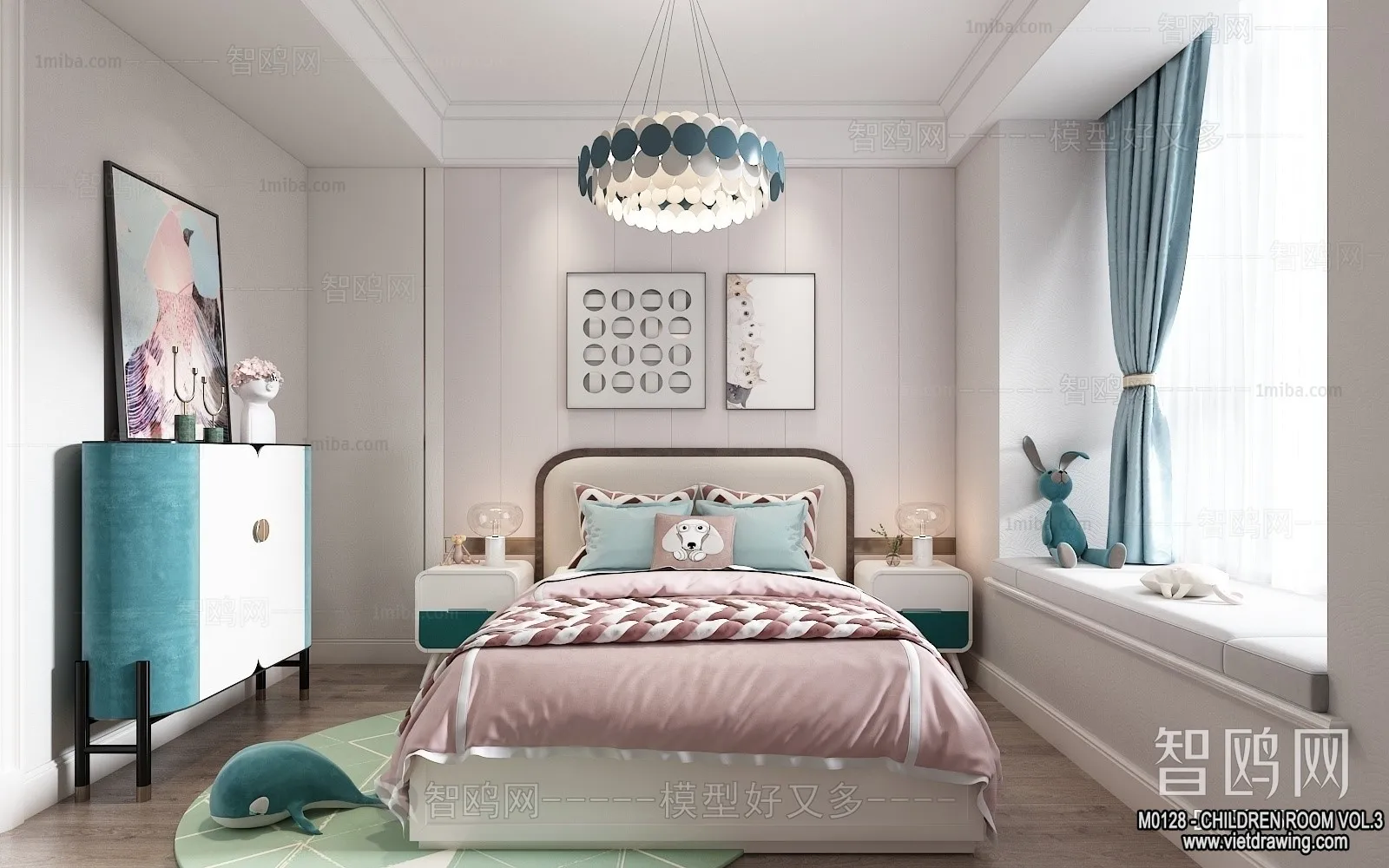 Children Room 3D Interior Scene - 3D Models - 339