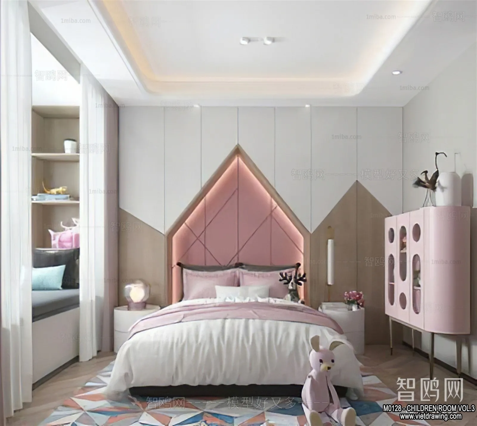 Children Room 3D Interior Scene - 3D Models - 340